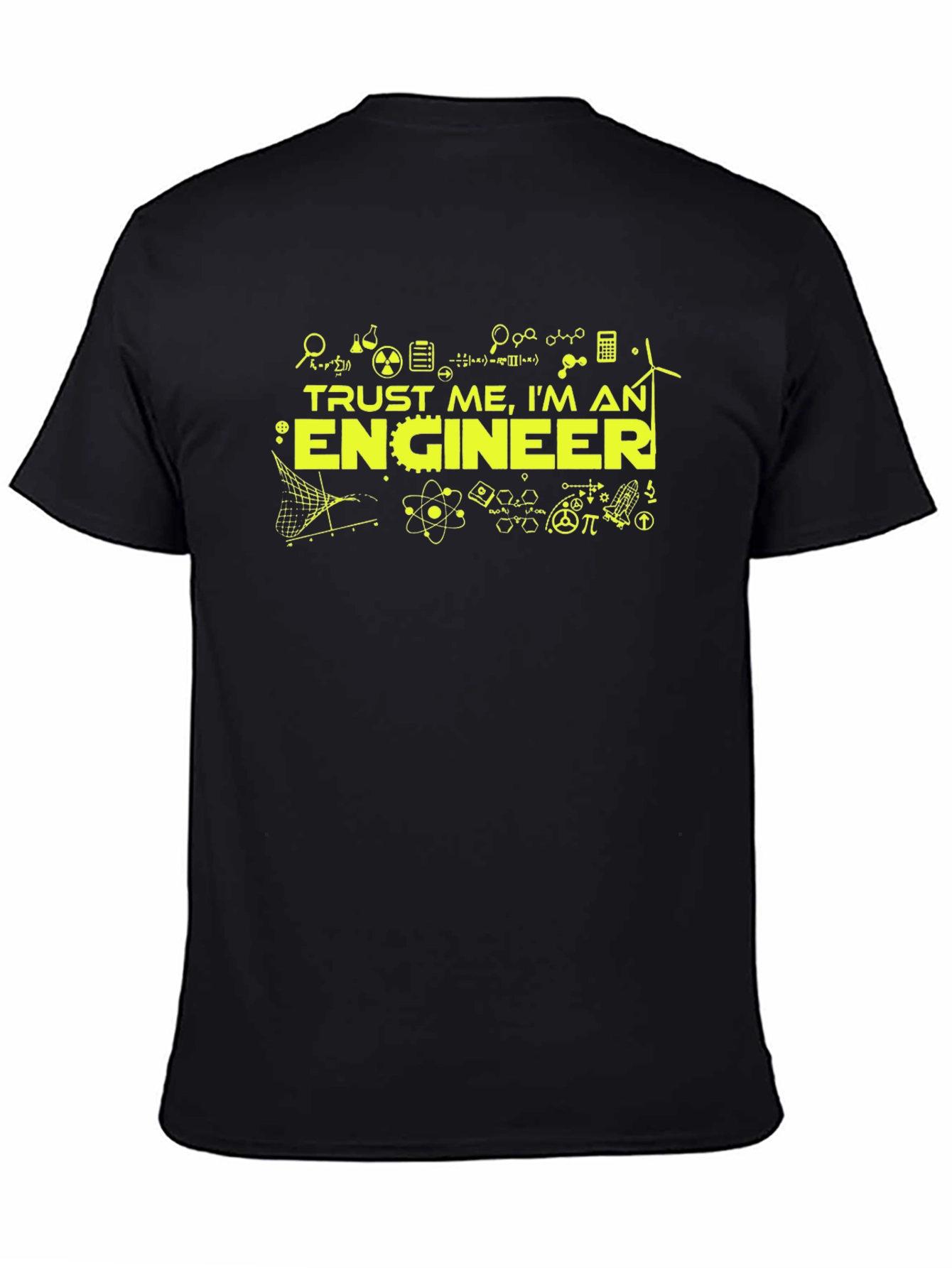 Trust Me Im An Engineer Black T-Shirt