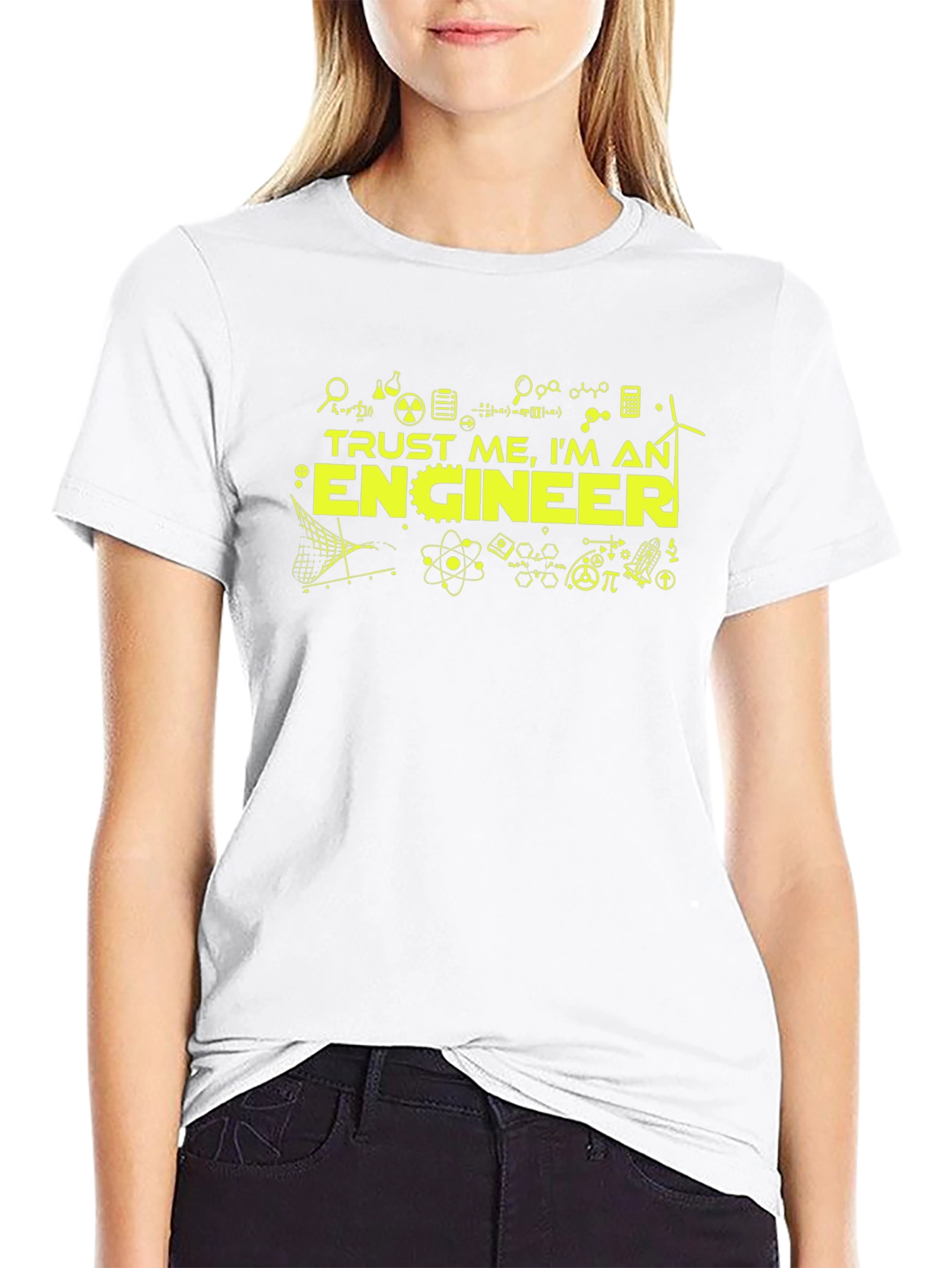 Trust Me Im An Engineer Black T-Shirt