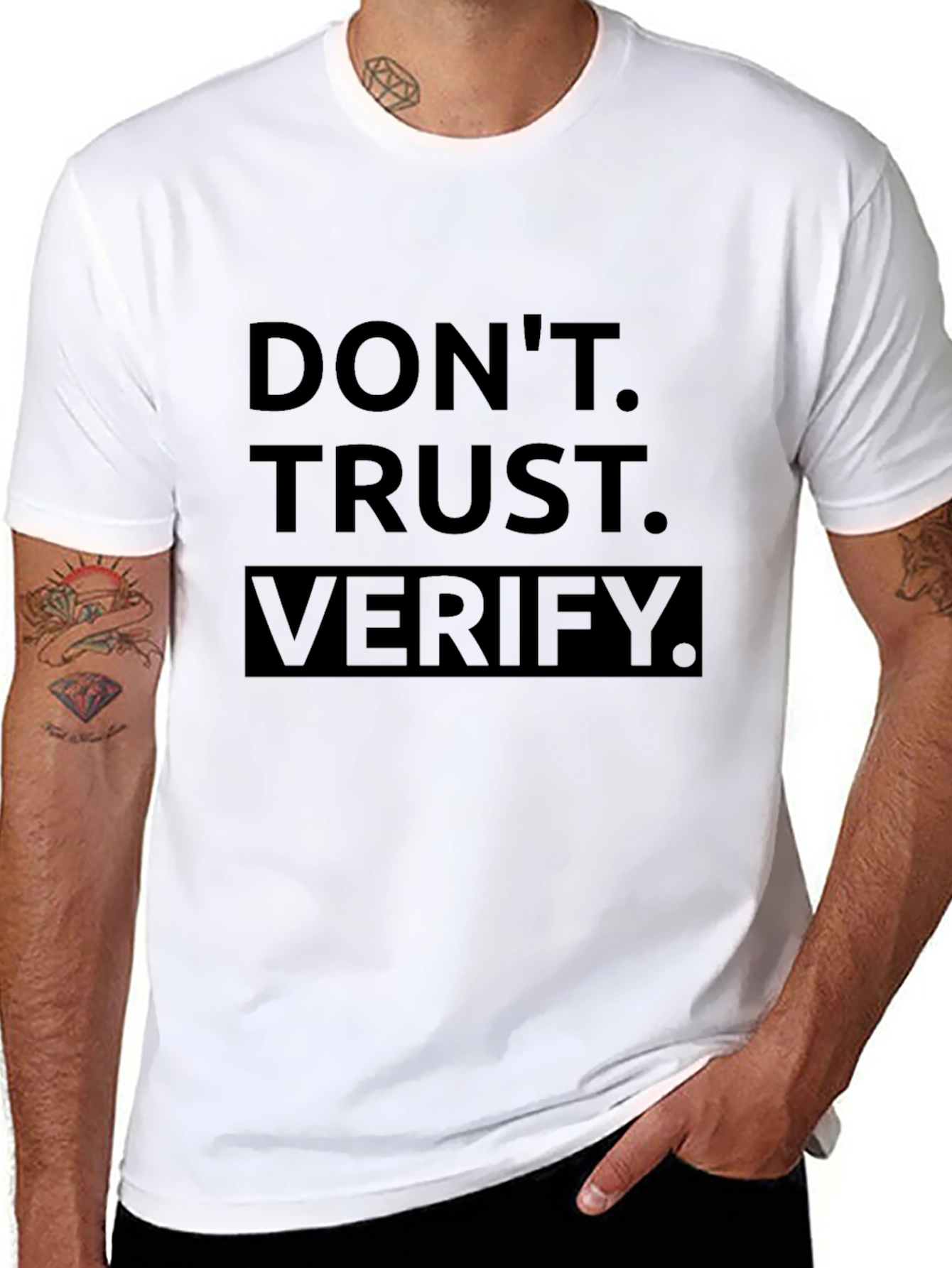 Dont Trust Verify - Black Graphic Tee