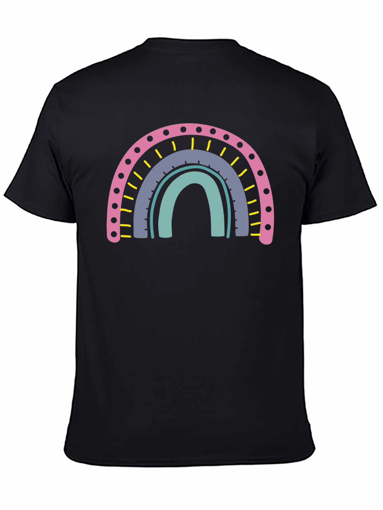 Rainbow Graphic T-Shirt - Casual Cotton Tee