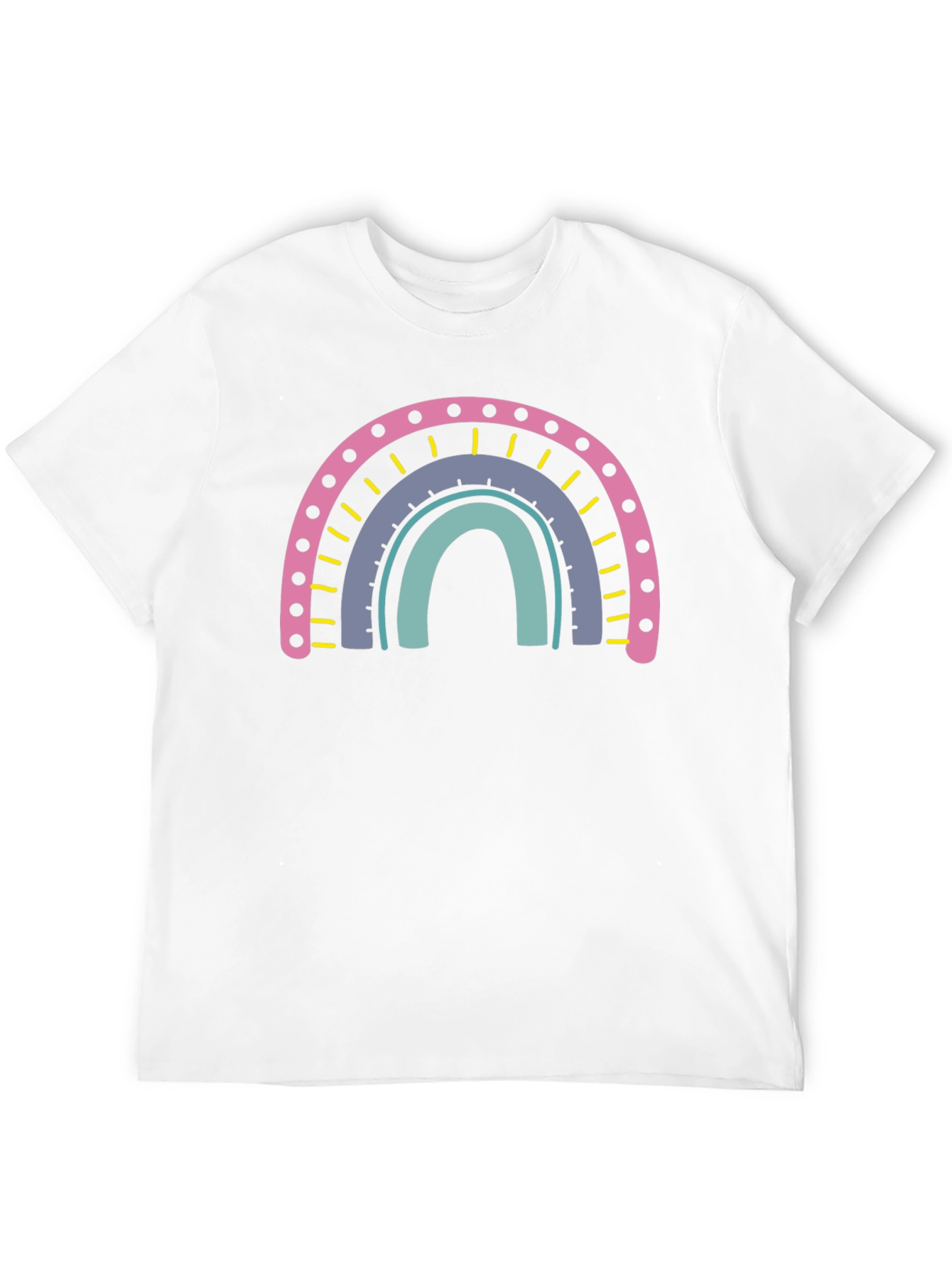 Rainbow Graphic T-Shirt - Casual Cotton Tee