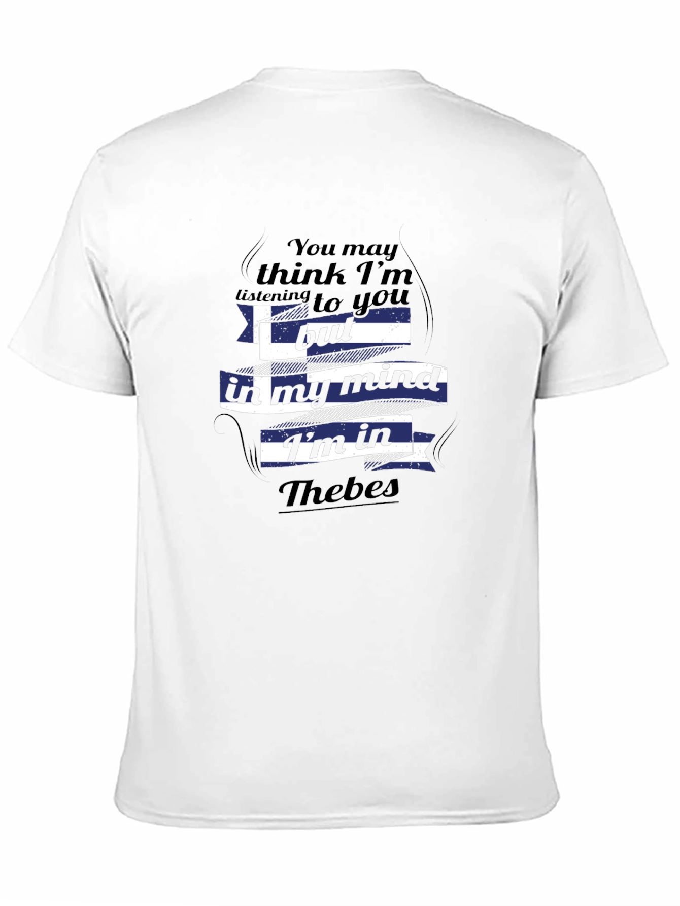 Thebes Mind Tee - Greek Flag T-Shirt