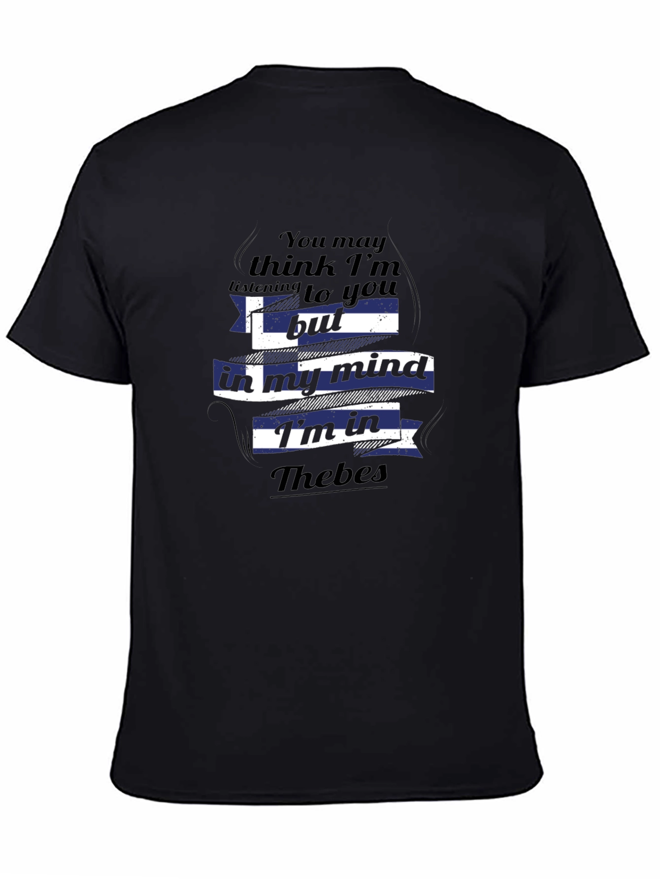 Thebes Mind Tee - Greek Flag T-Shirt