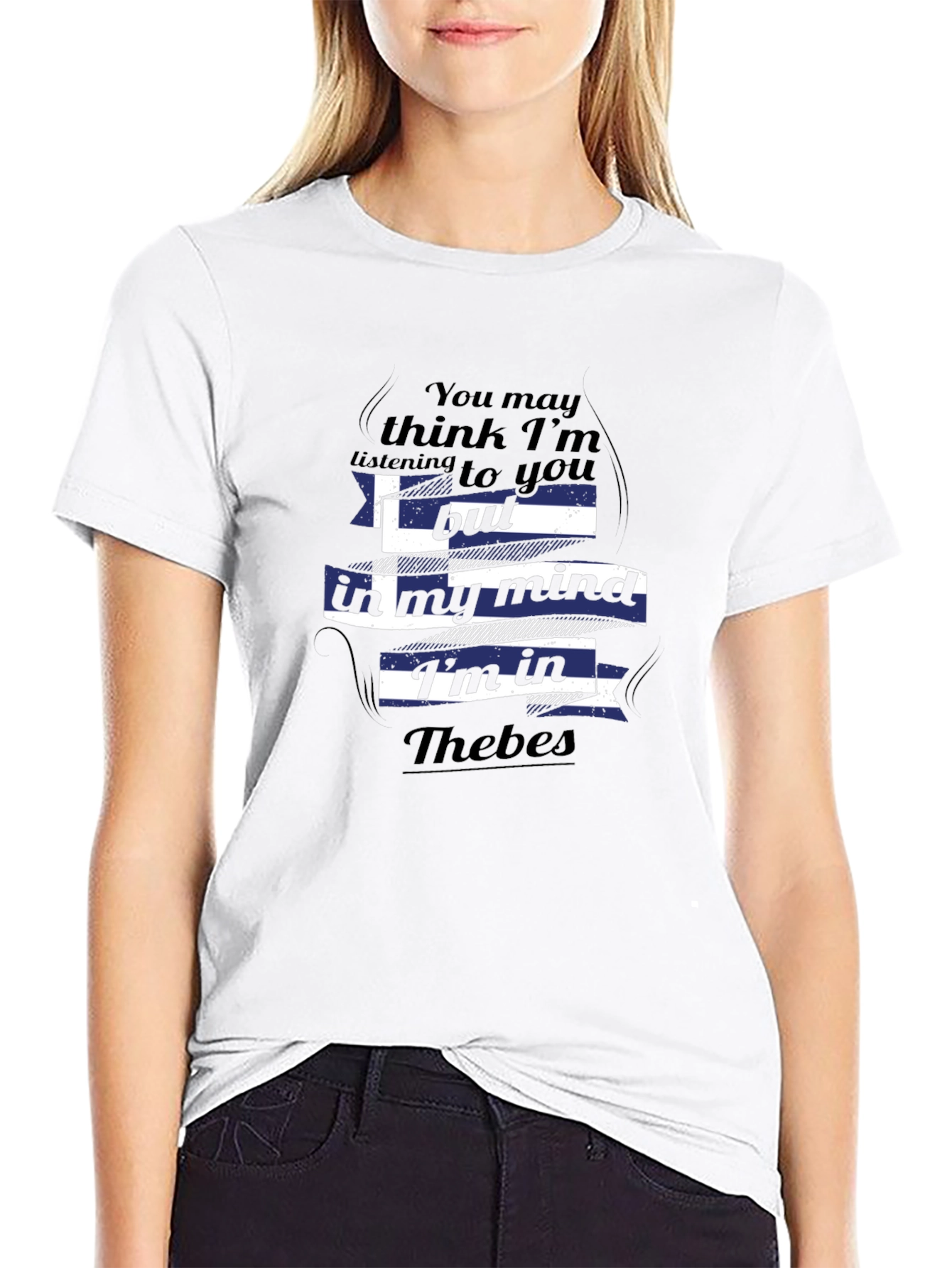 Thebes Mind Tee - Greek Flag T-Shirt