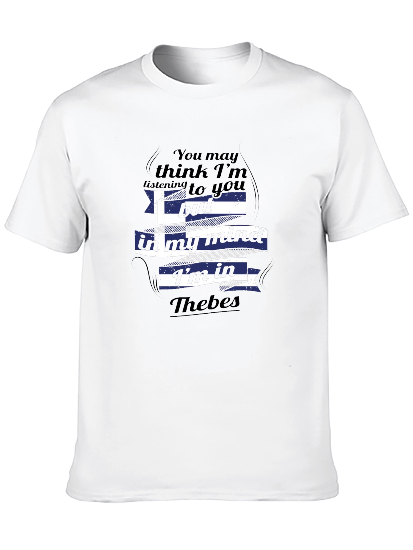 Thebes Mind Tee - Greek Flag T-Shirt
