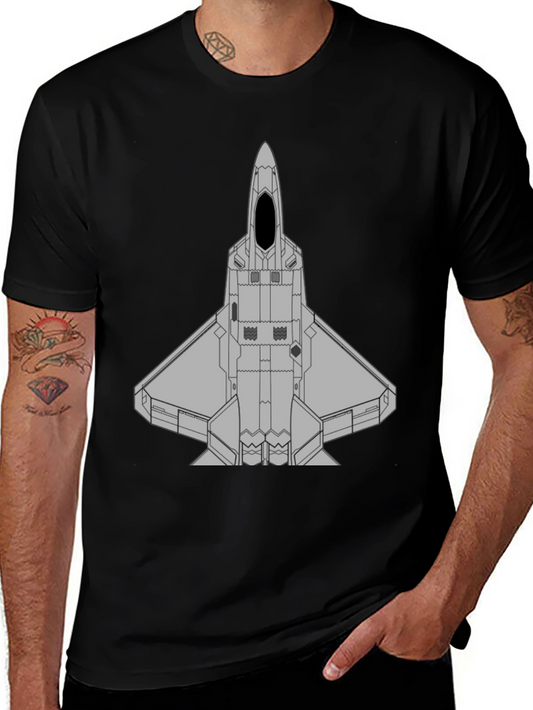 Stealth Fighter Jet Graphic T-Shirt