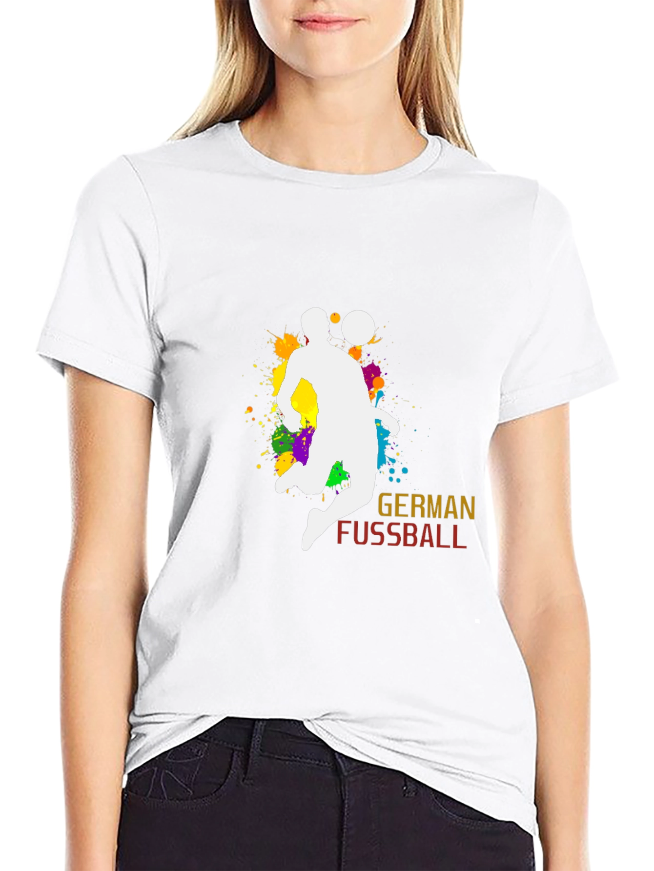 German Fussball Graphic Tee - Soccer Player Design
