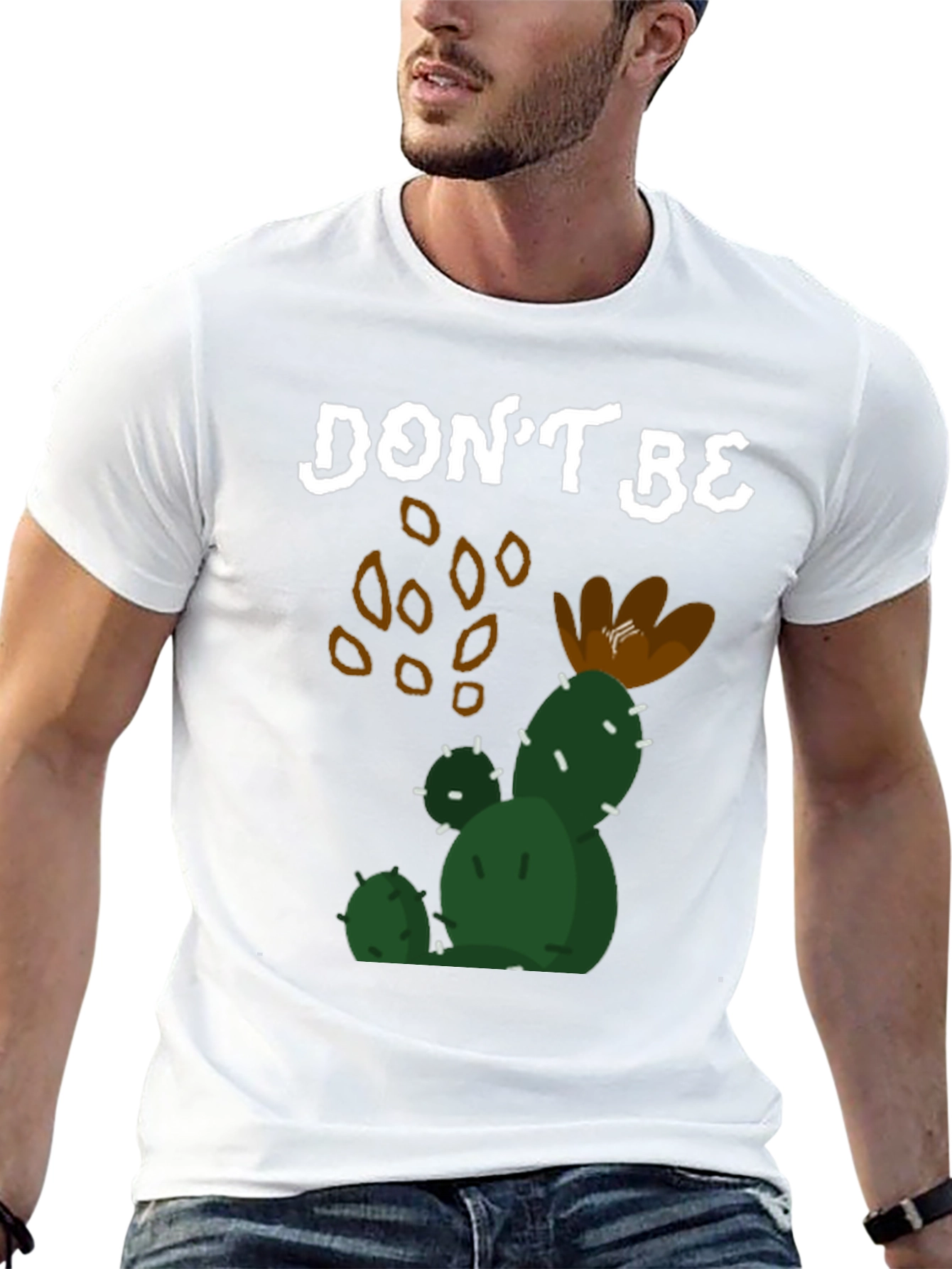 Dont Be A Prickly Cactus Black T-Shirt