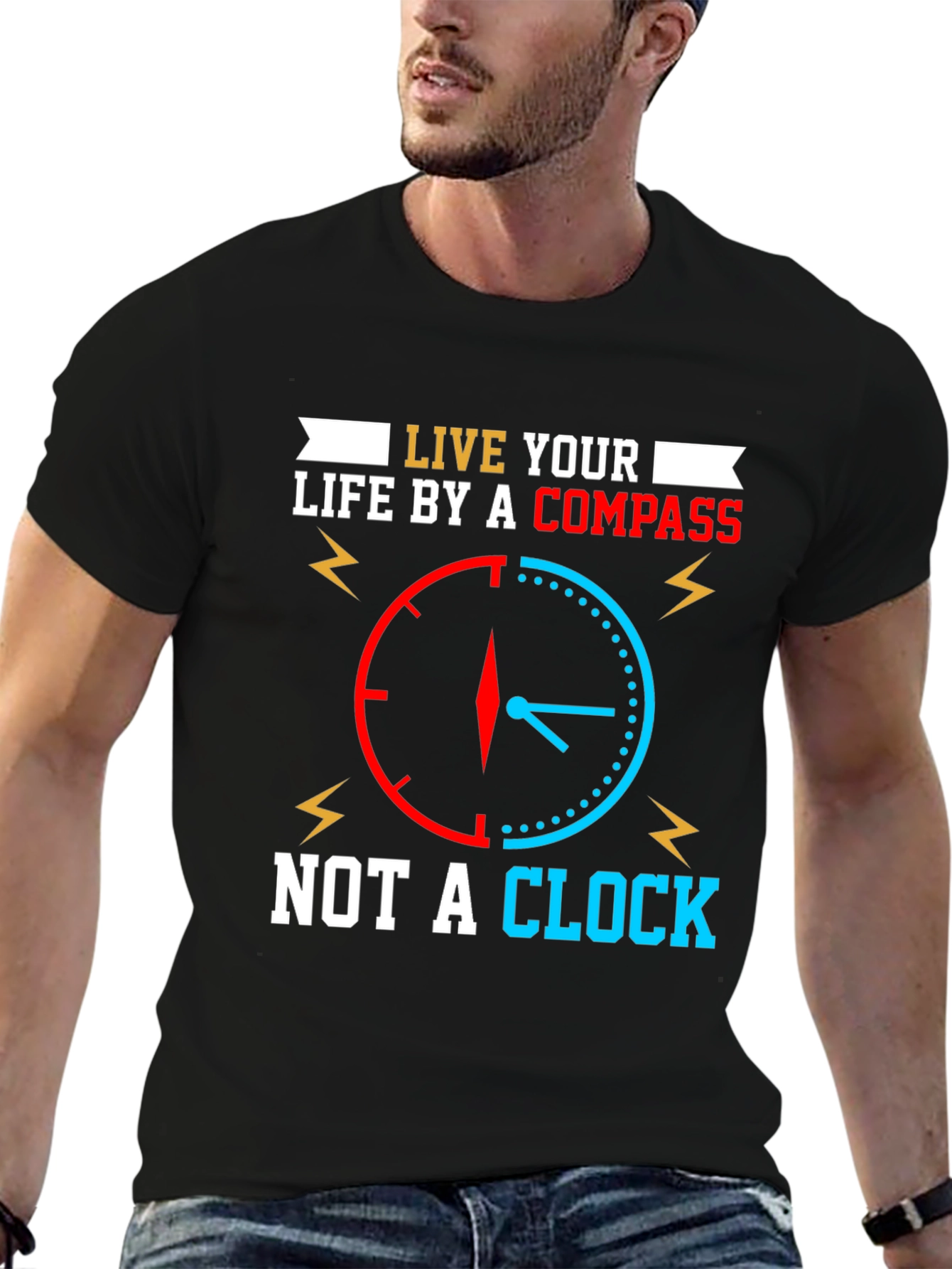 Live by Compass Not Clock T-Shirt