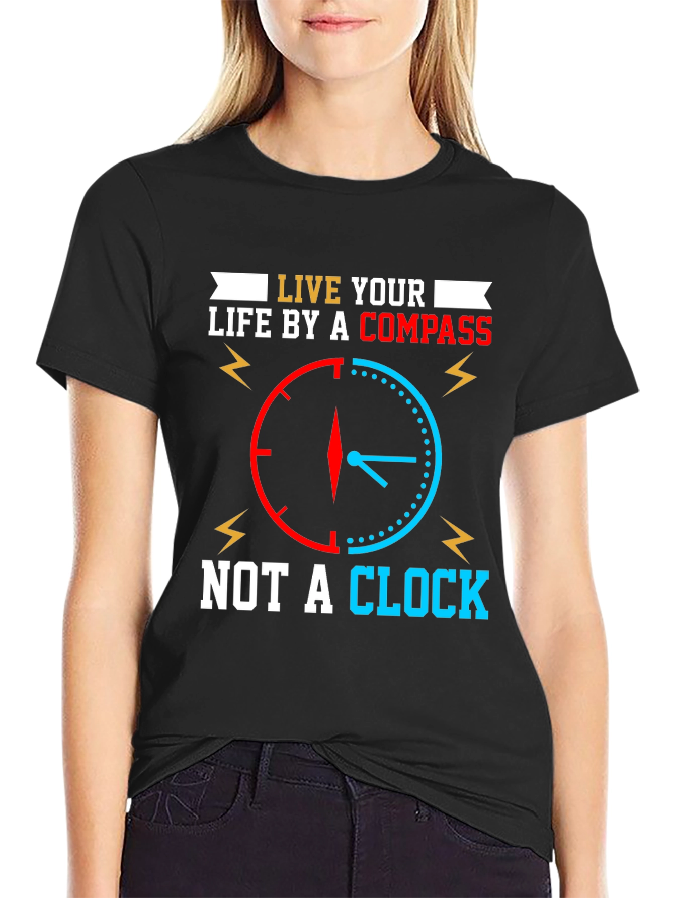 Live by Compass Not Clock T-Shirt