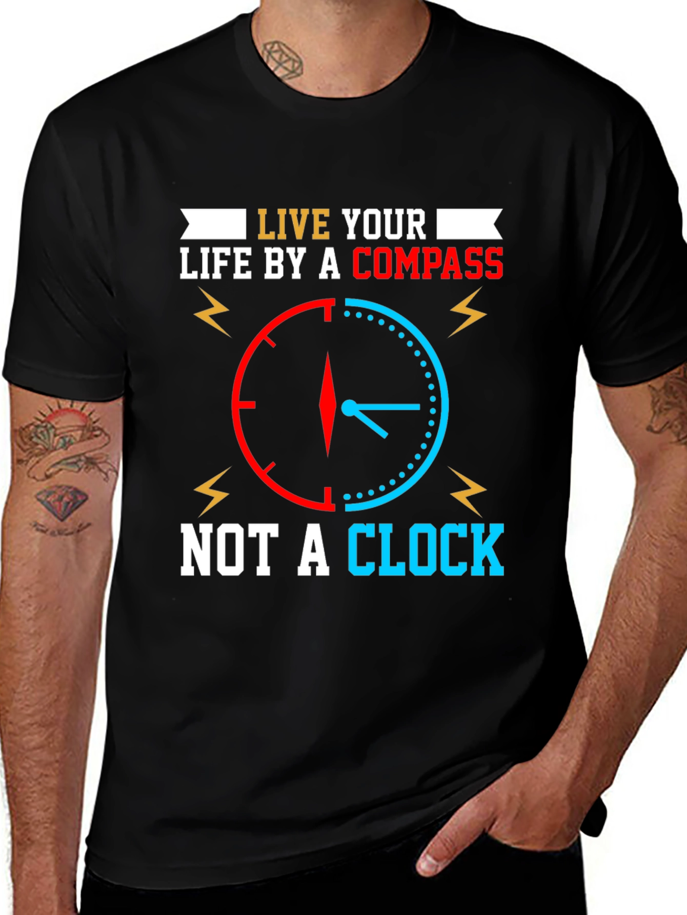 Live by Compass Not Clock T-Shirt