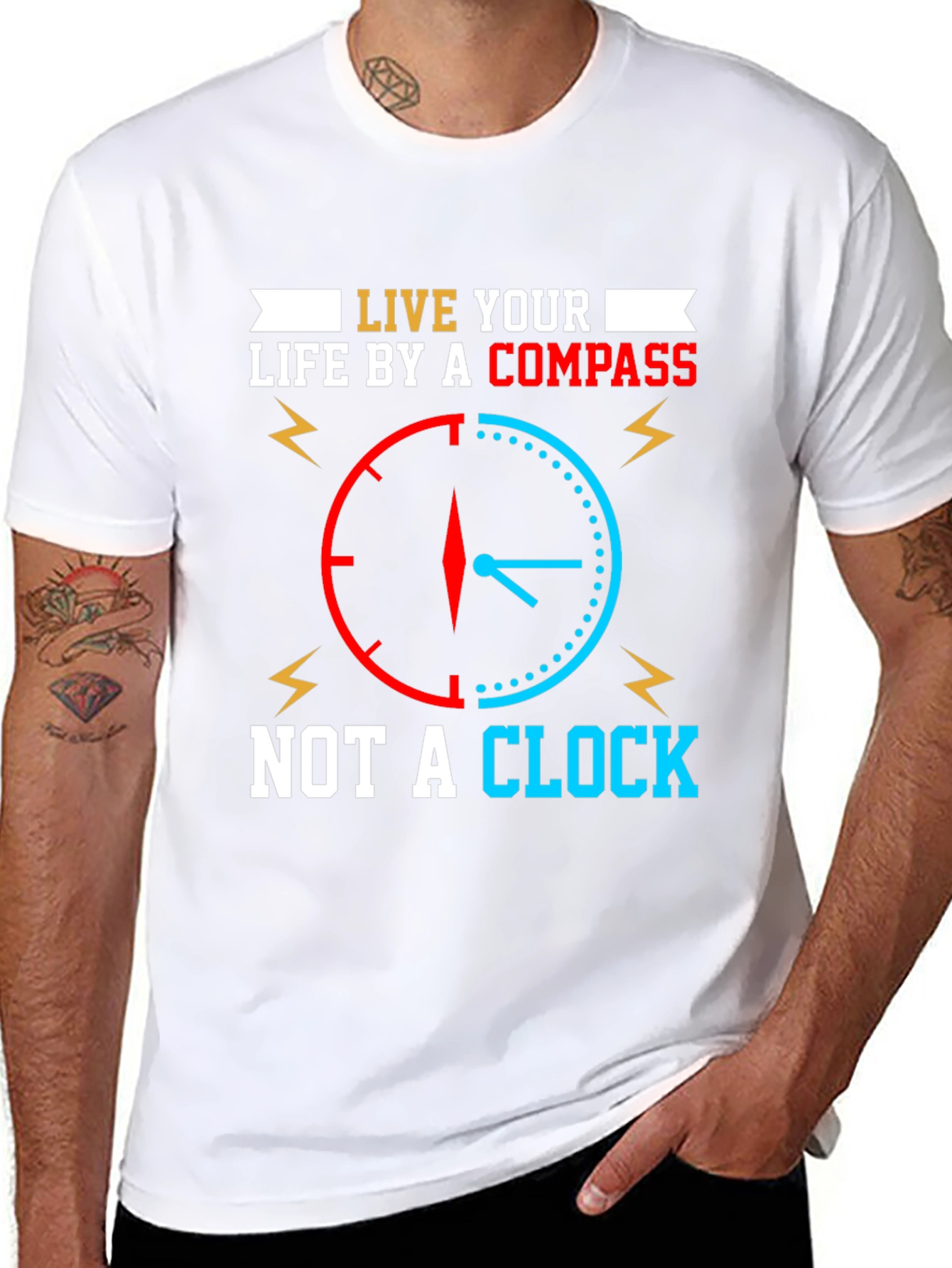 Live by Compass Not Clock T-Shirt