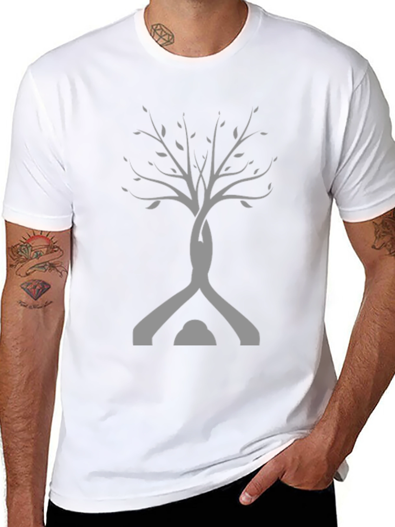 Yoga Tree Graphic Tee - Meditative Comfort