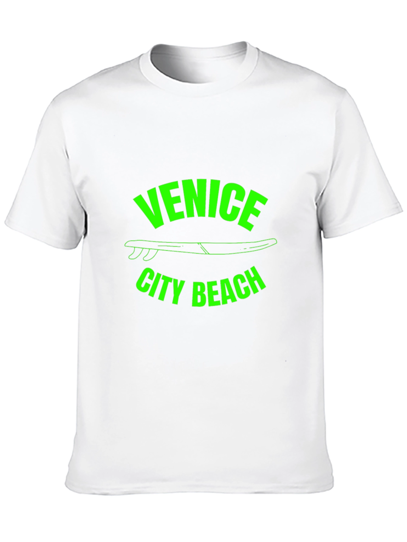 Venice City Beach Graphic T-Shirt - Black