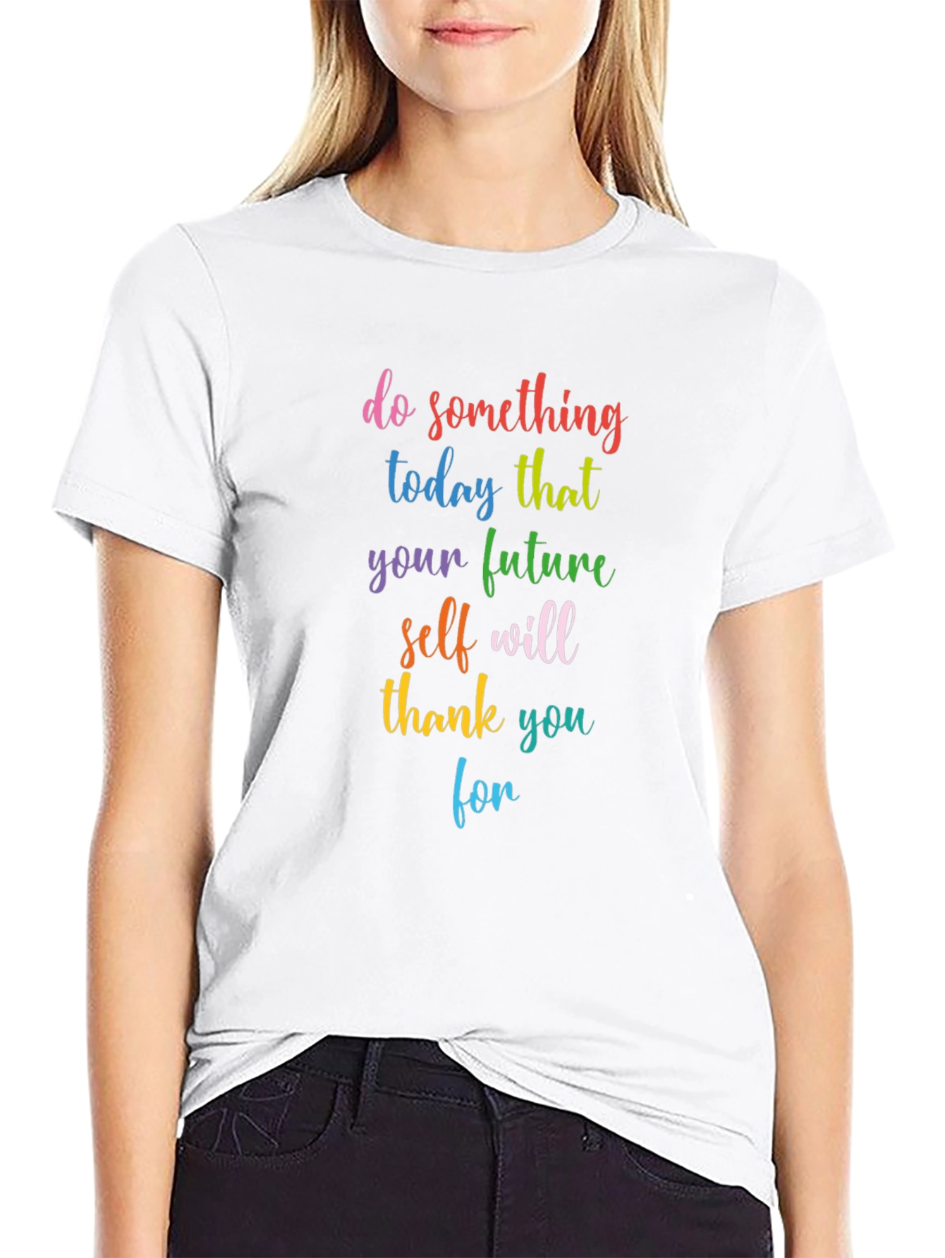 Inspirational Quote Graphic Tee - Do Something Today