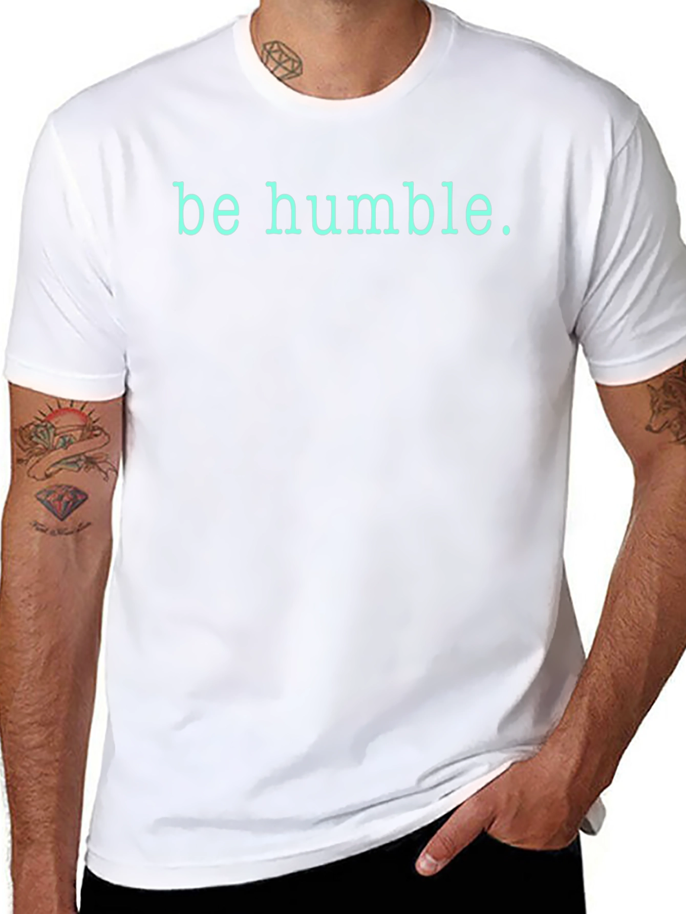 Be Humble T-Shirt - Soft Black Cotton Tee