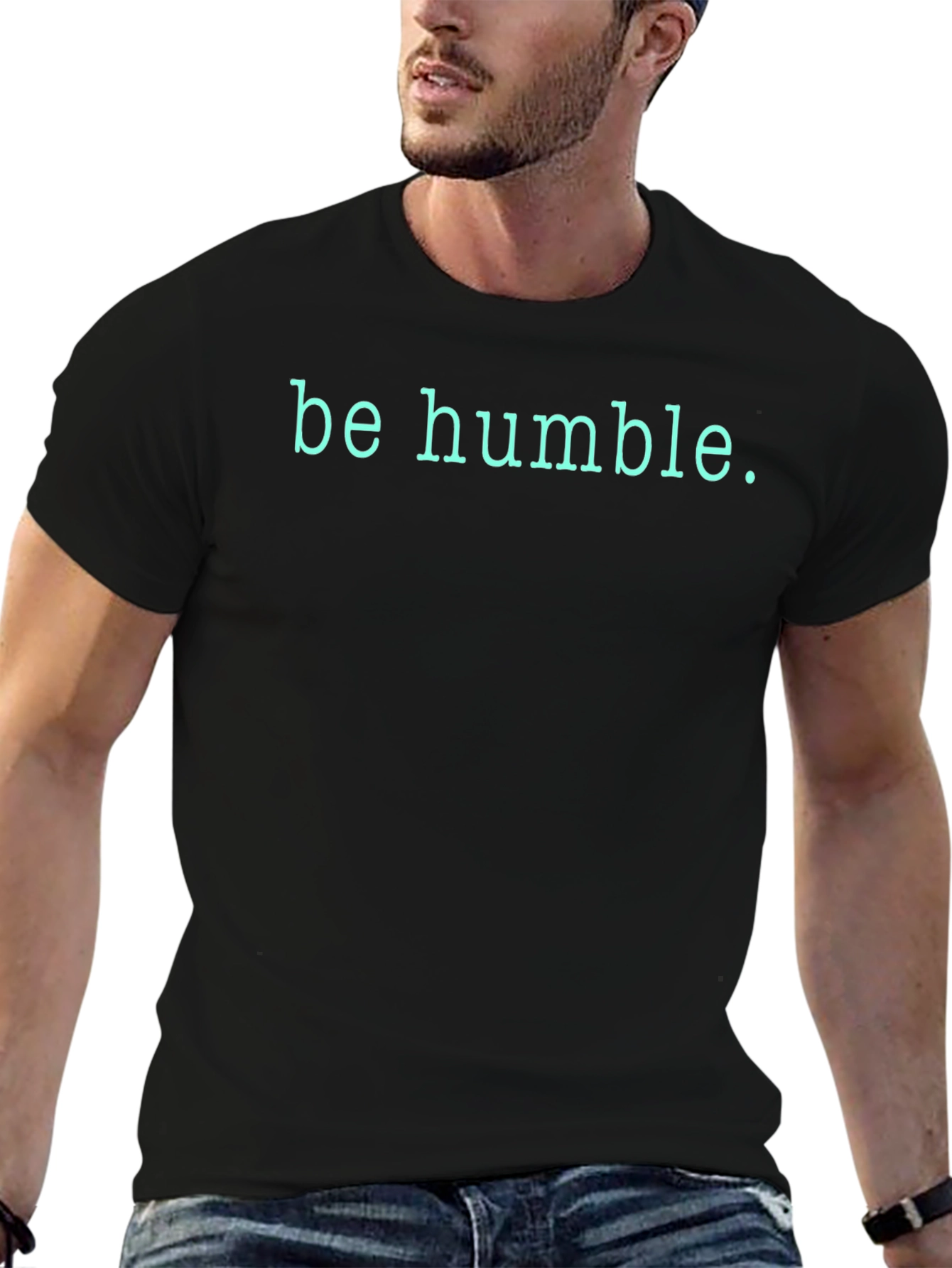 Be Humble T-Shirt - Soft Black Cotton Tee