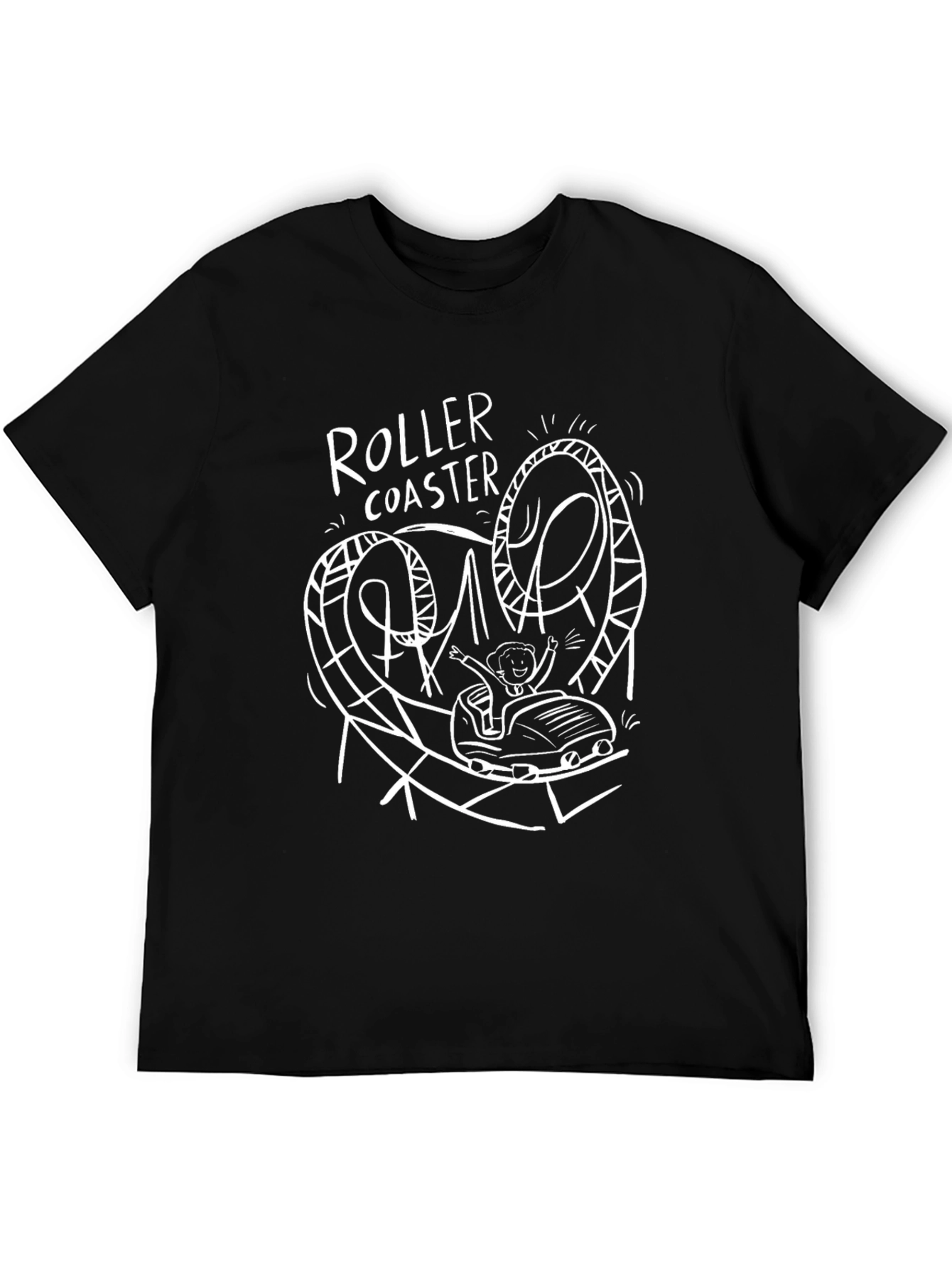 Roller Coaster Graphic Tee - Thrill Ride Shirt