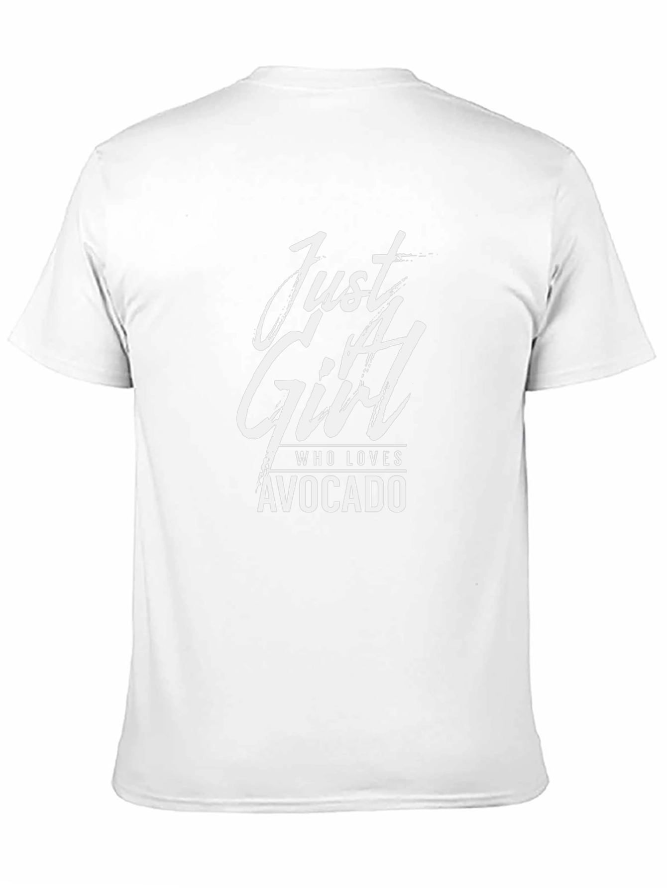 Just A Girl Who Loves Avocado Black T-Shirt