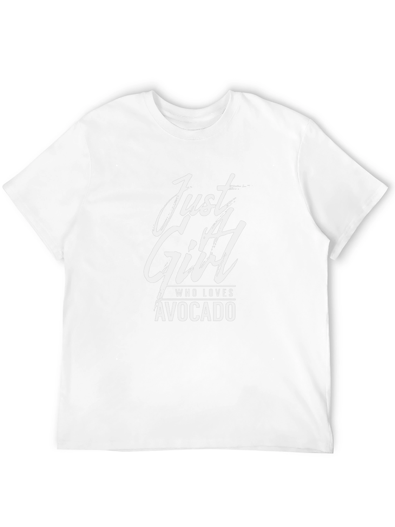 Just A Girl Who Loves Avocado Black T-Shirt