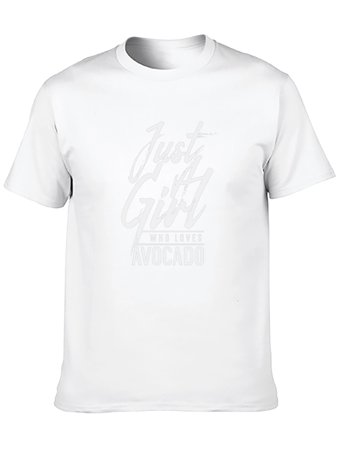 Just A Girl Who Loves Avocado Black T-Shirt