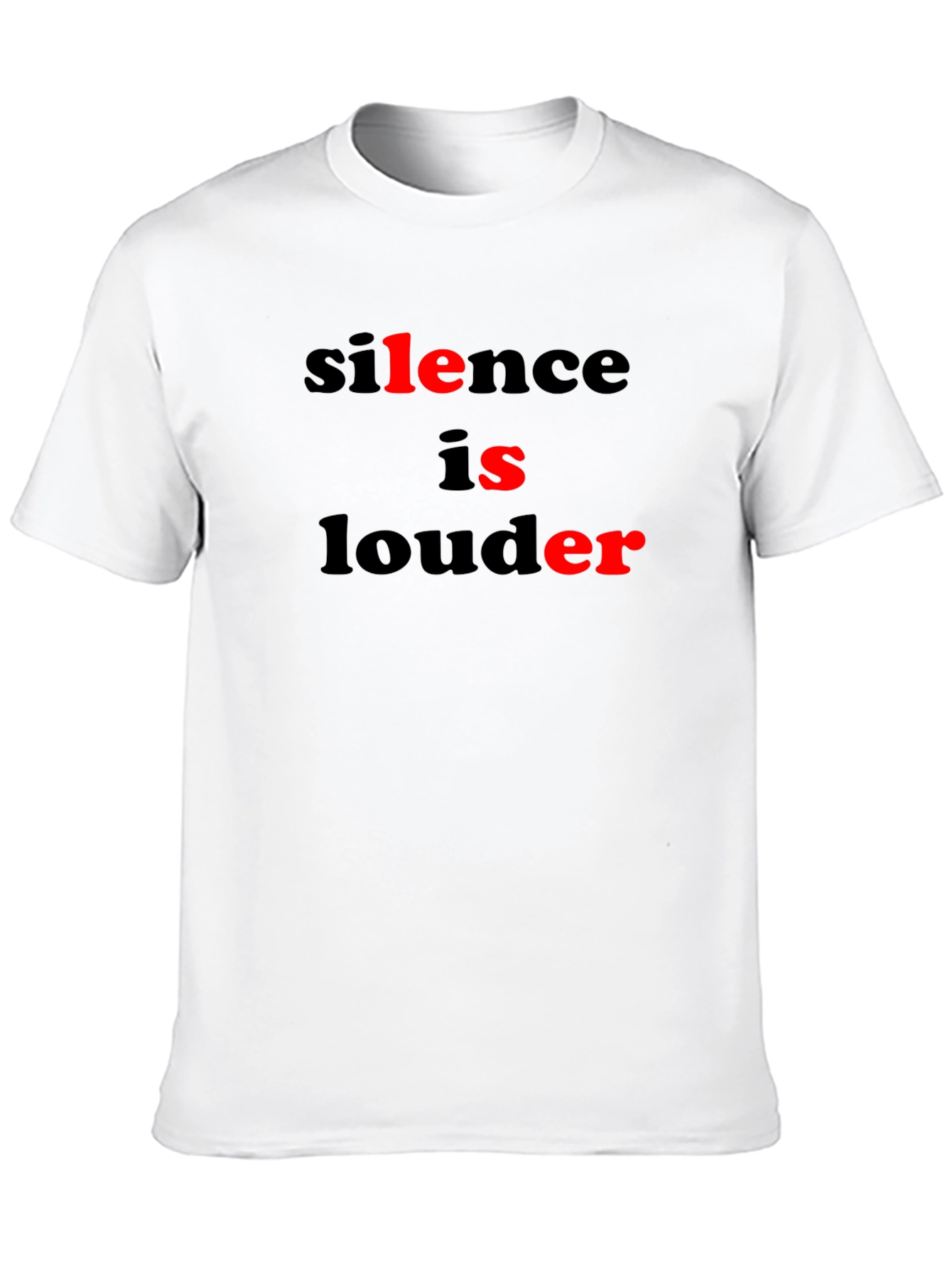 Silence is Louder Graphic Tee - Black