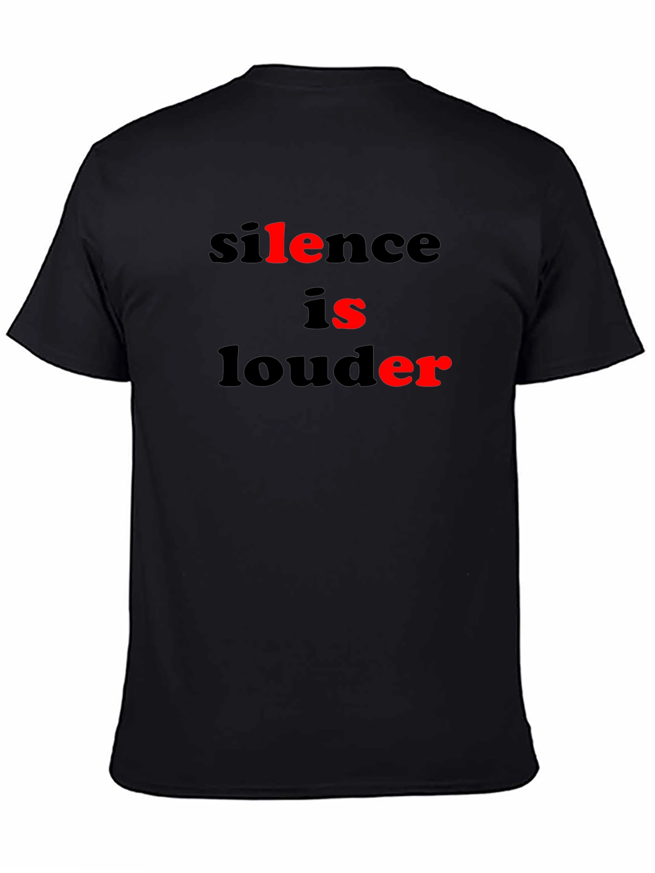 Silence is Louder Graphic Tee - Black