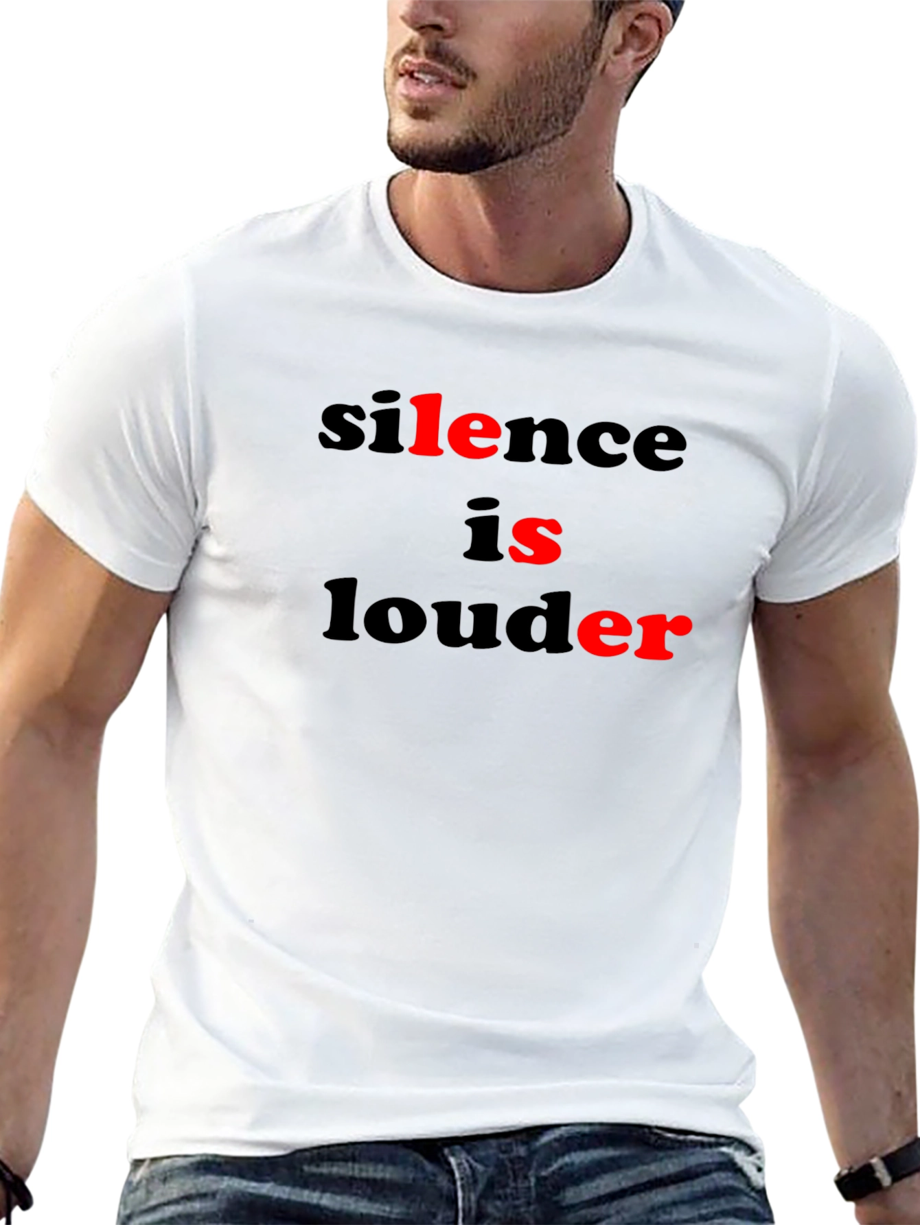 Silence is Louder Graphic Tee - Black