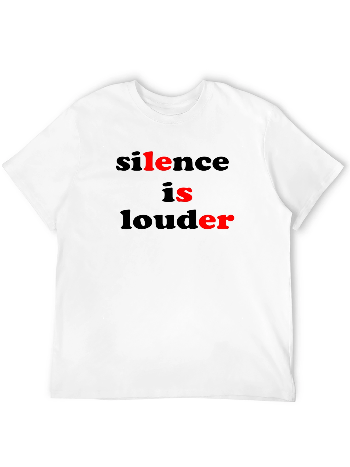 Silence is Louder Graphic Tee - Black