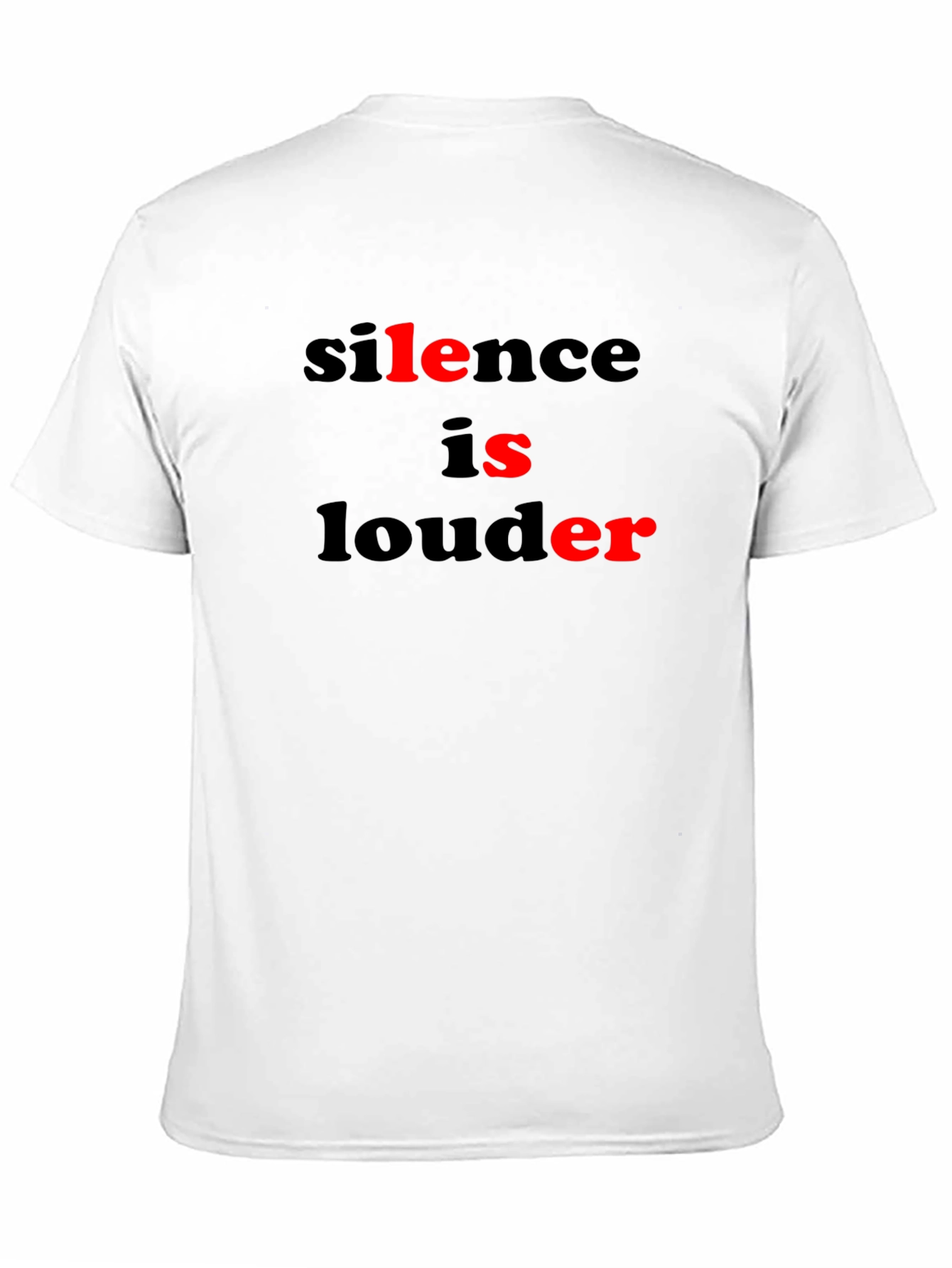 Silence is Louder Graphic Tee - Black