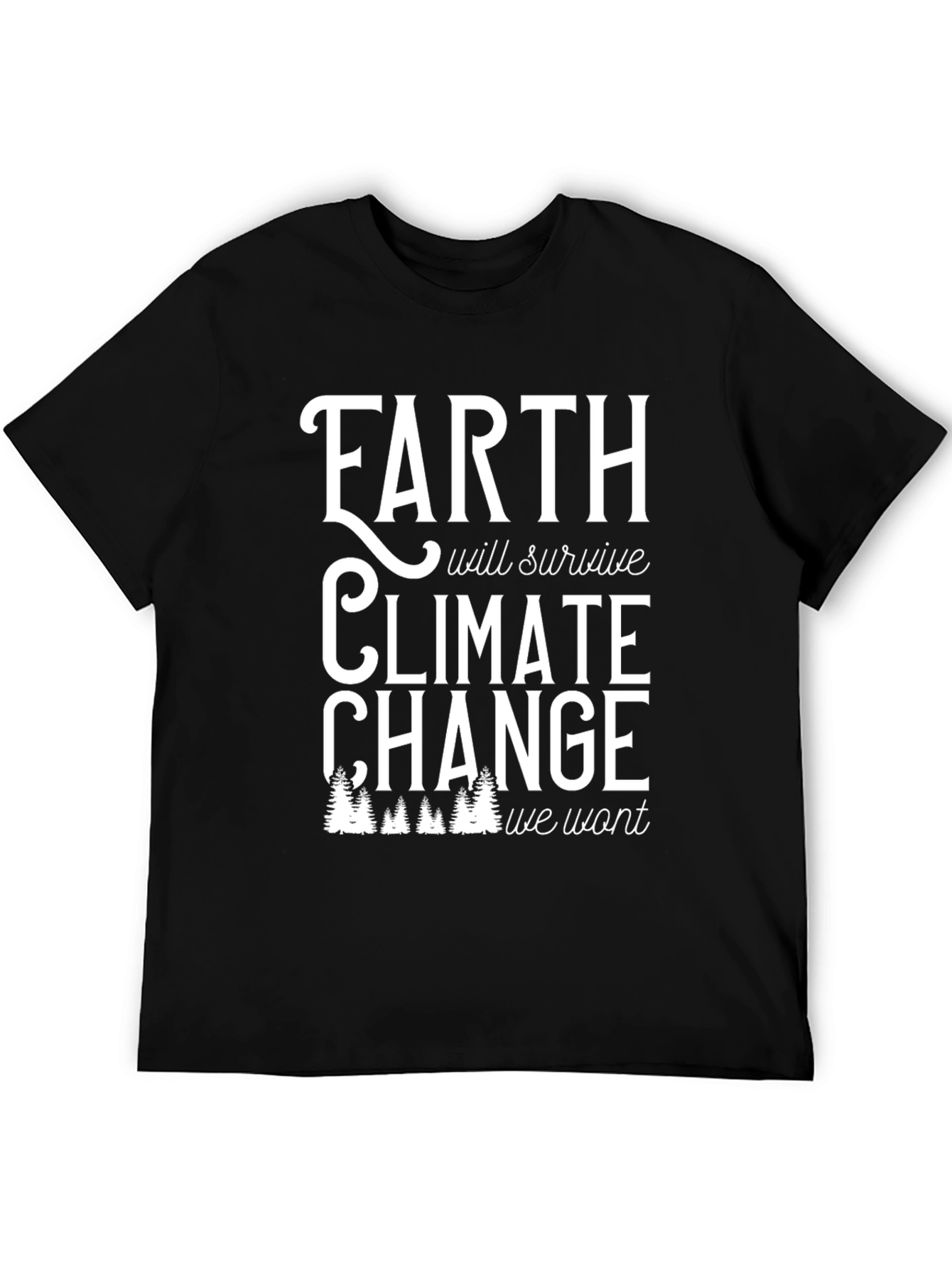 Earth Climate Change T-Shirt - Black