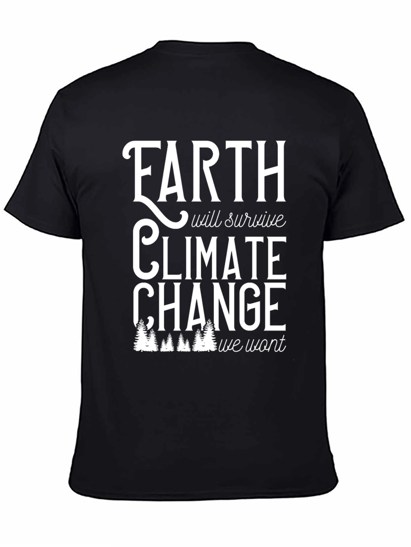 Earth Climate Change T-Shirt - Black