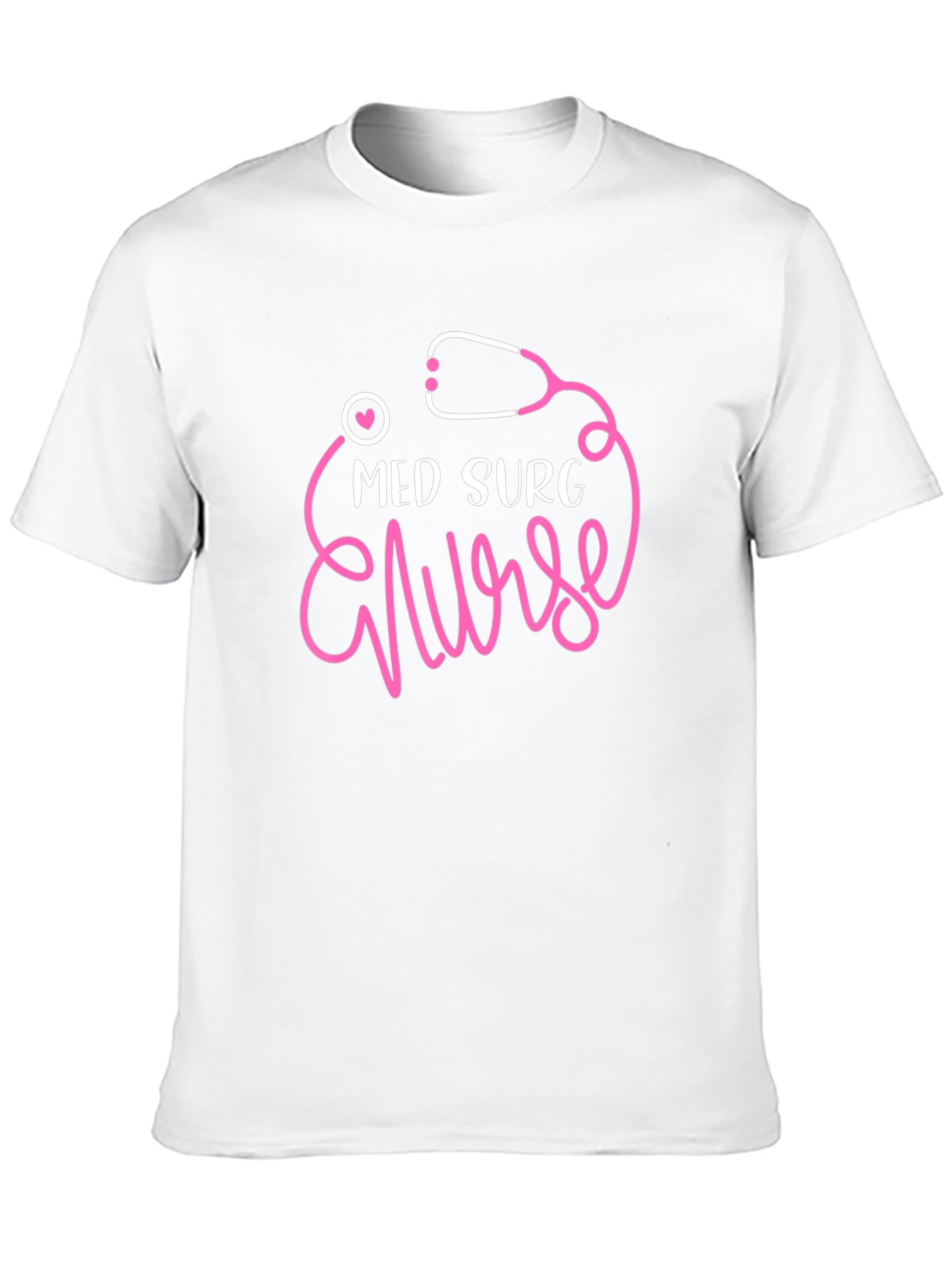 Med Surg Nurse T-Shirt - Stethoscope Design