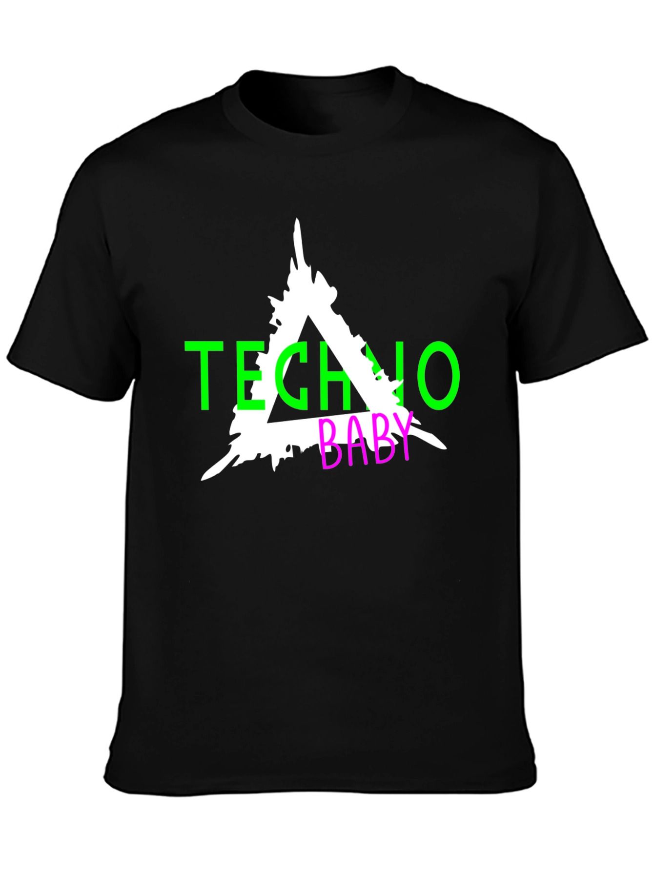 Techno Baby Graphic Tee - Black
