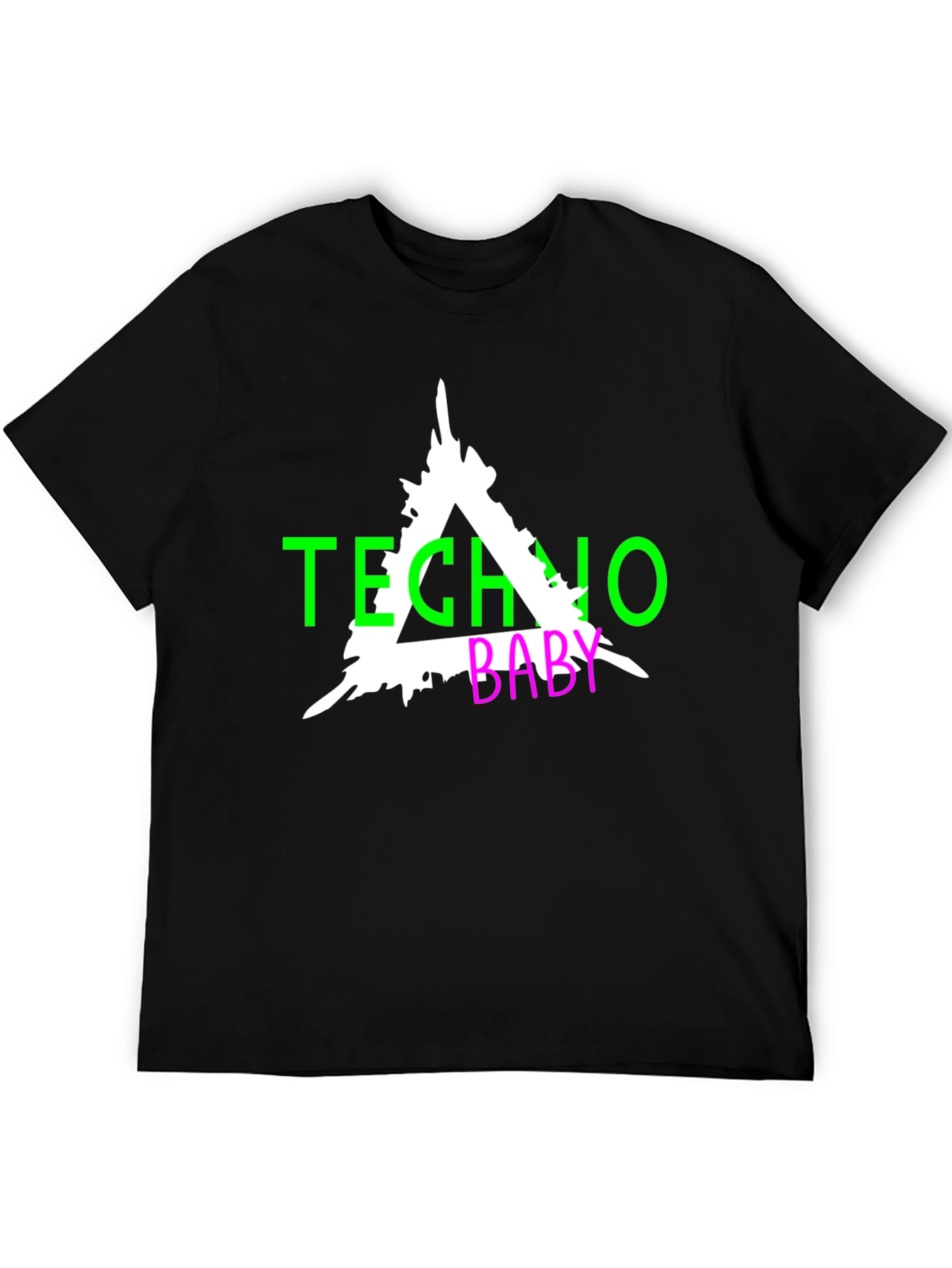 Techno Baby Graphic Tee - Black
