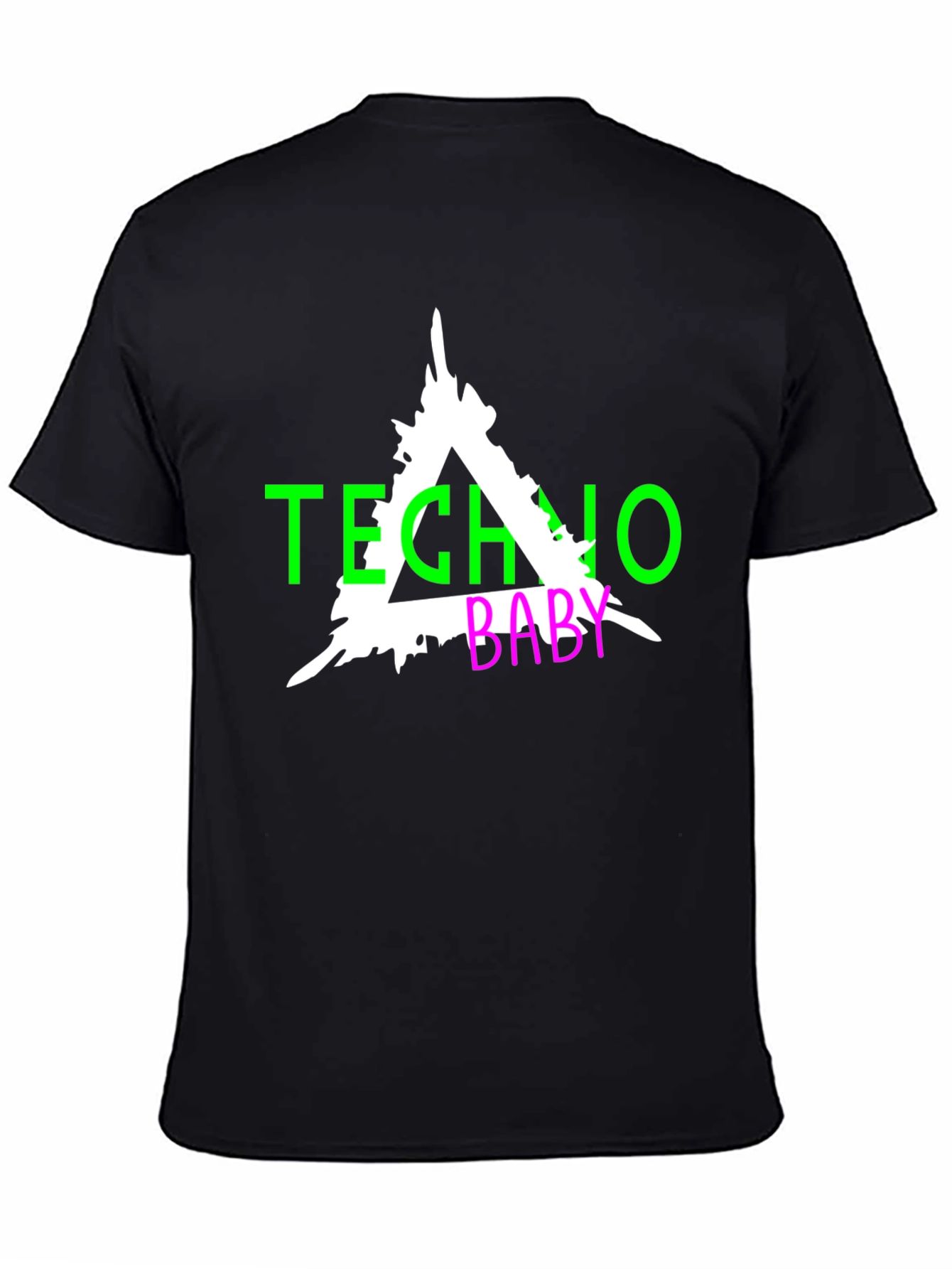 Techno Baby Graphic Tee - Black