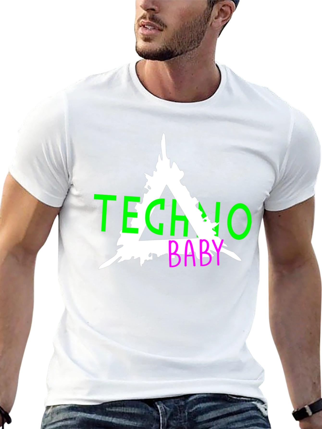 Techno Baby Graphic Tee - Black