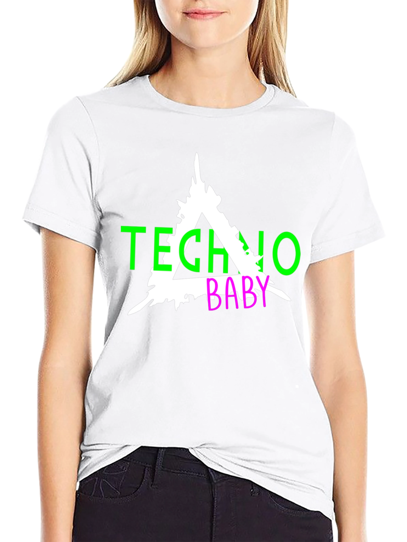 Techno Baby Graphic Tee - Black