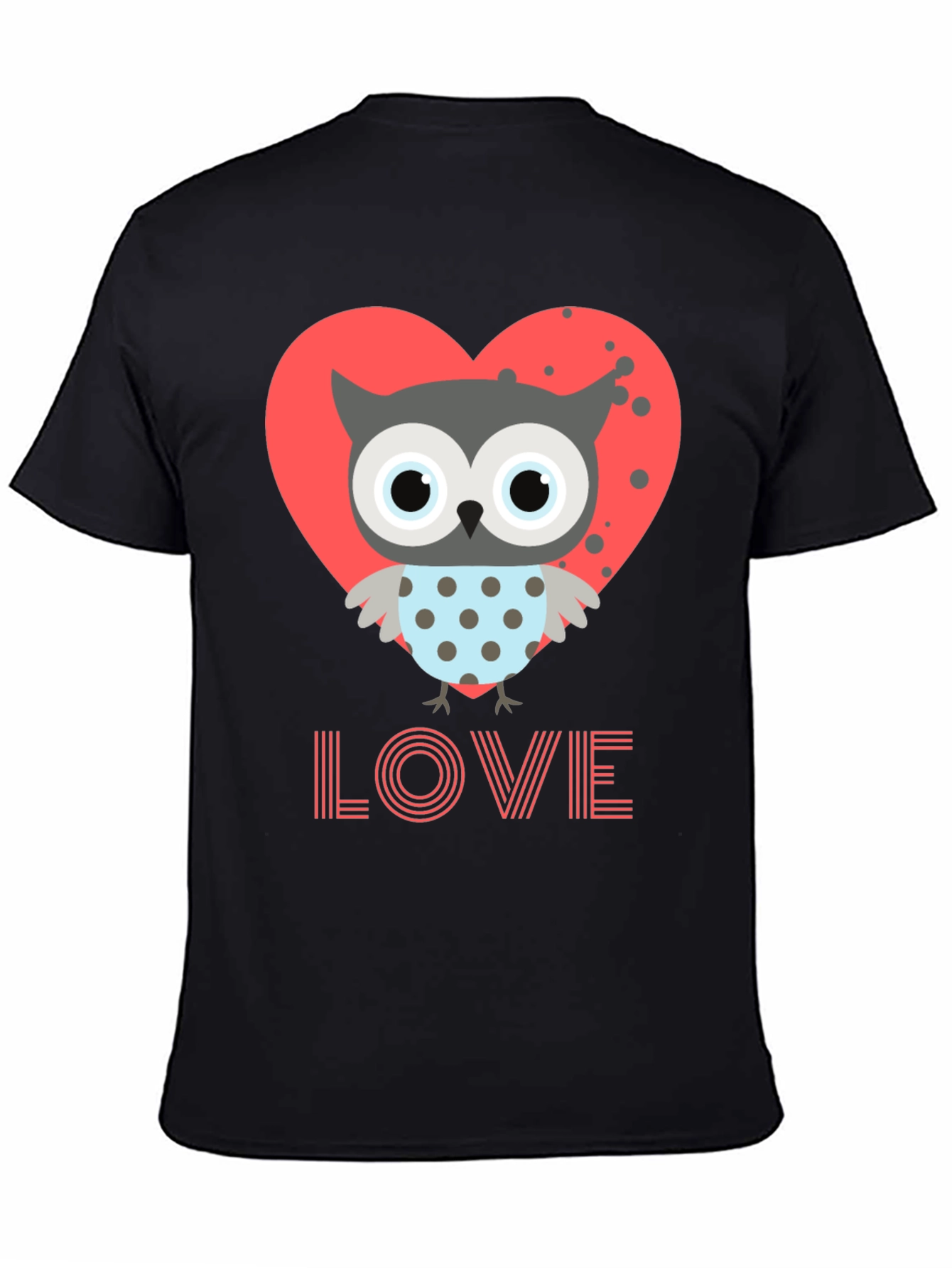 Owl Love T-Shirt Cute Valentines Day Graphic Tee