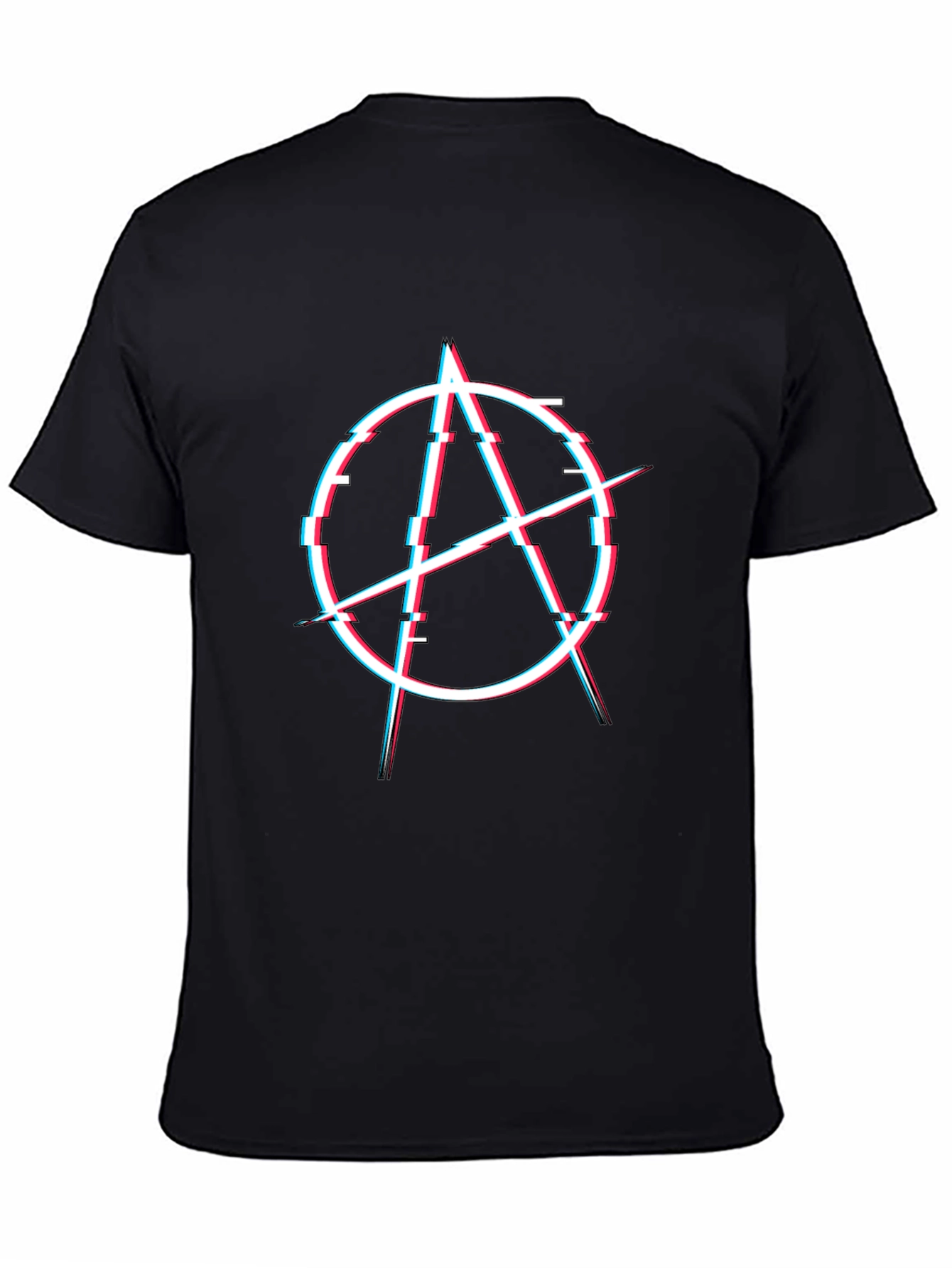 Anarchy Glitch T-Shirt - Stylish Graphic Tee