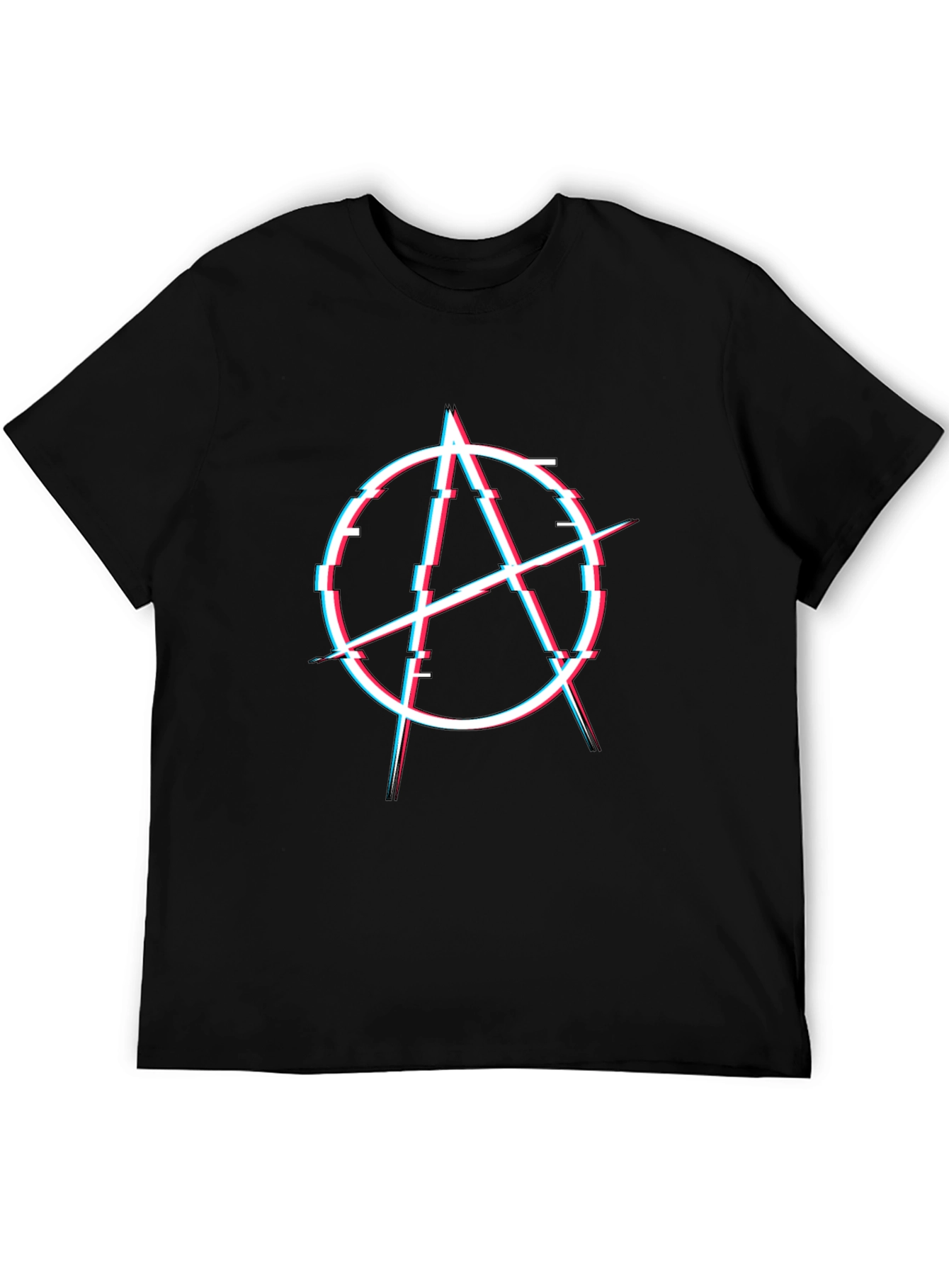Anarchy Glitch T-Shirt - Stylish Graphic Tee
