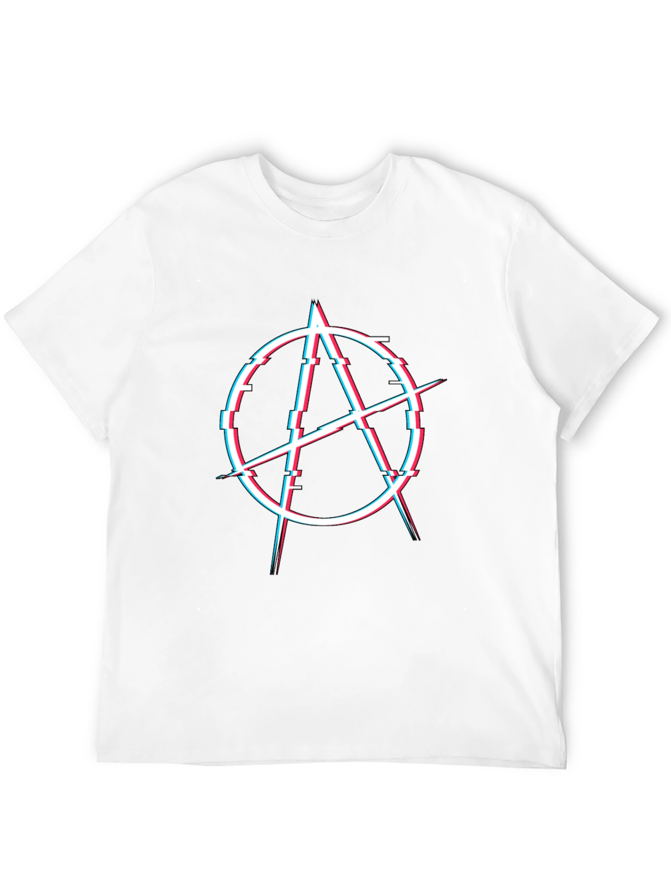 Anarchy Glitch T-Shirt - Stylish Graphic Tee