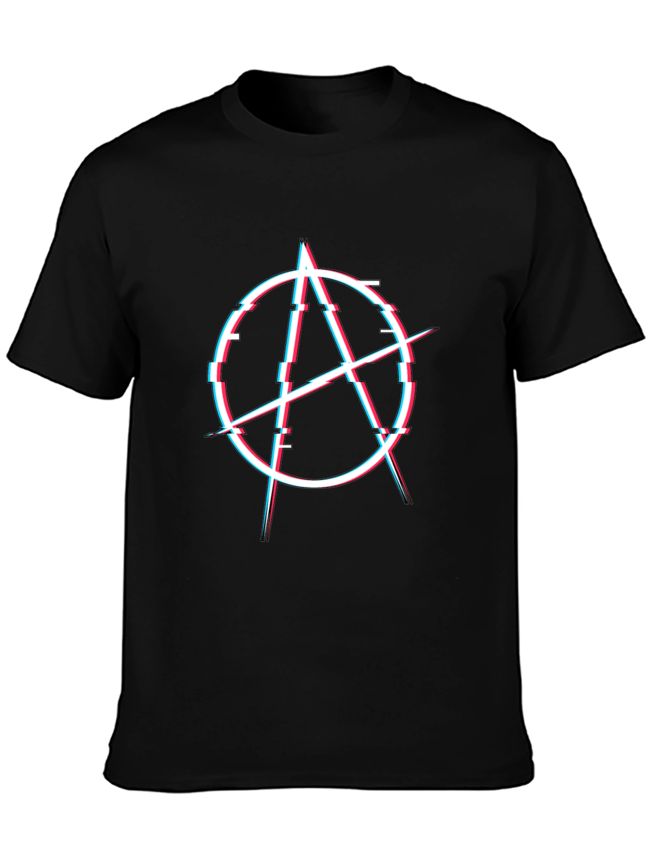 Anarchy Glitch T-Shirt - Stylish Graphic Tee