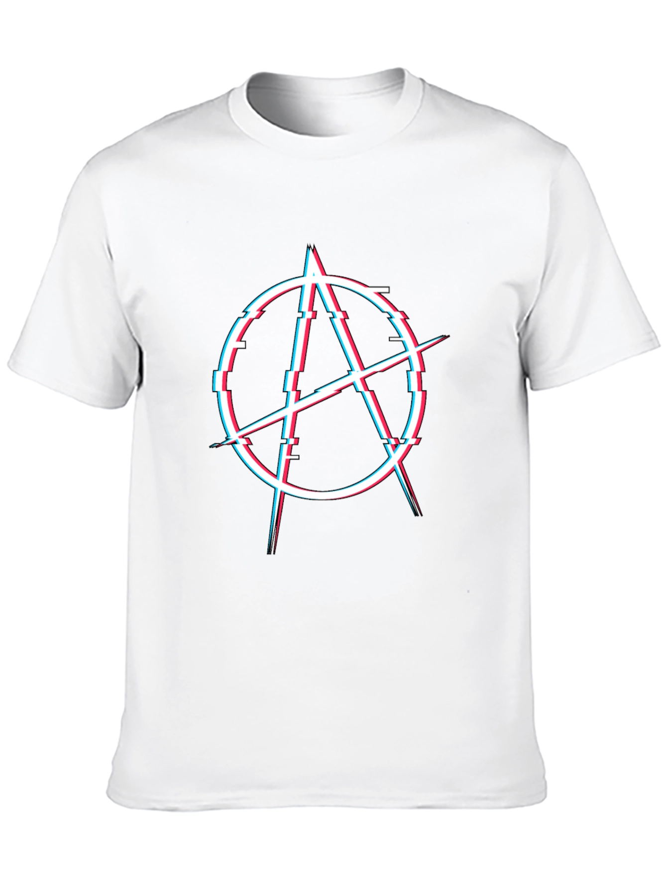 Anarchy Glitch T-Shirt - Stylish Graphic Tee