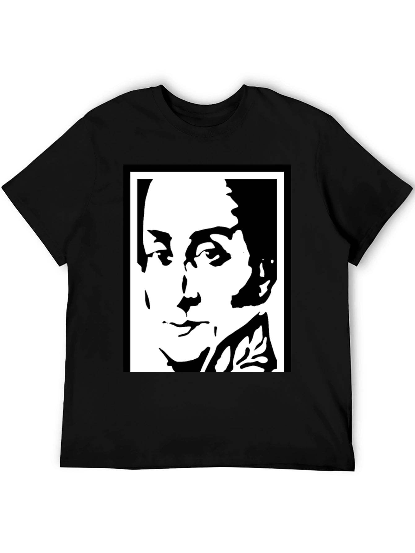 Bold Graphic Tee - Black & White Portrait
