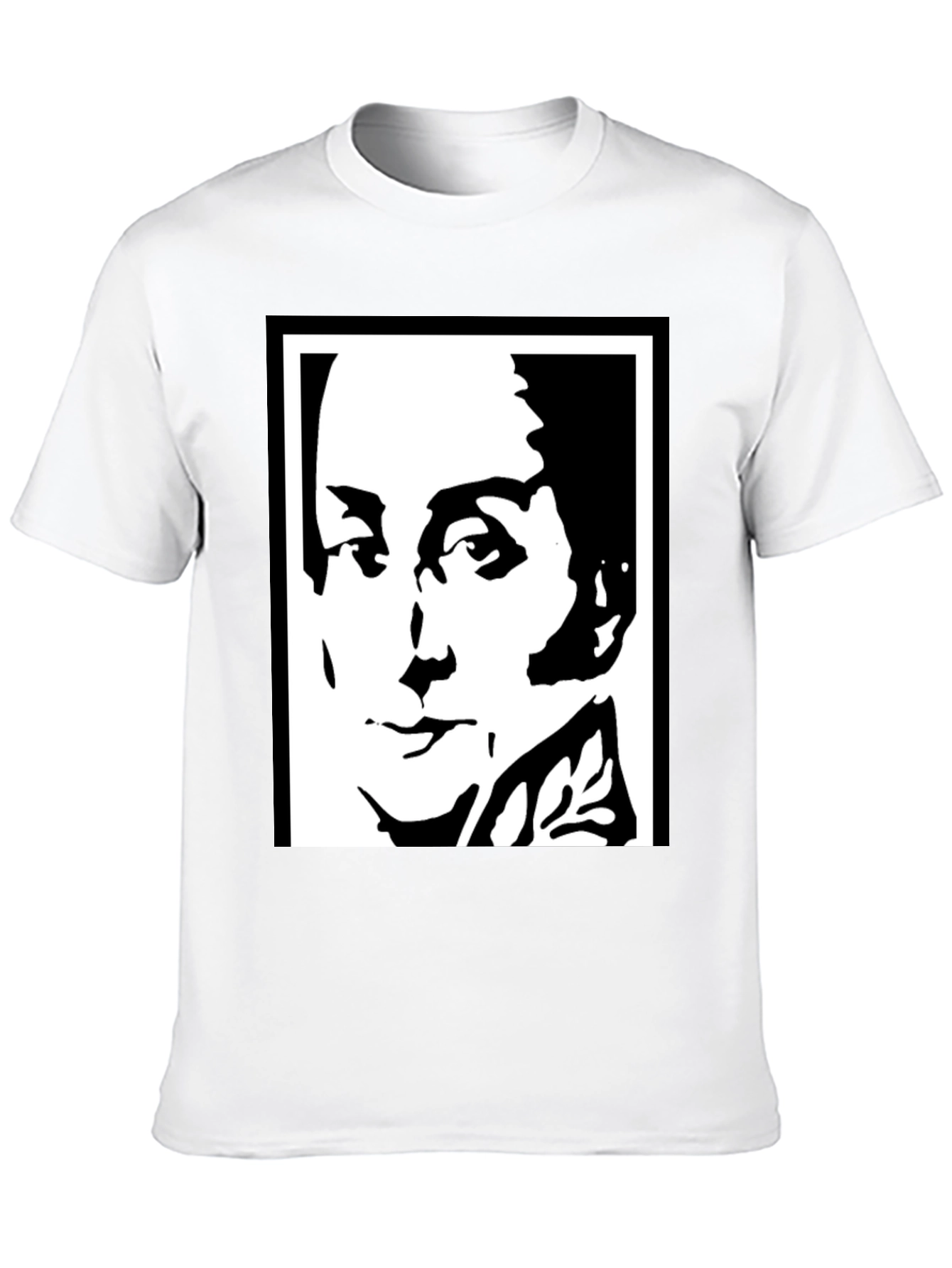 Bold Graphic Tee - Black & White Portrait