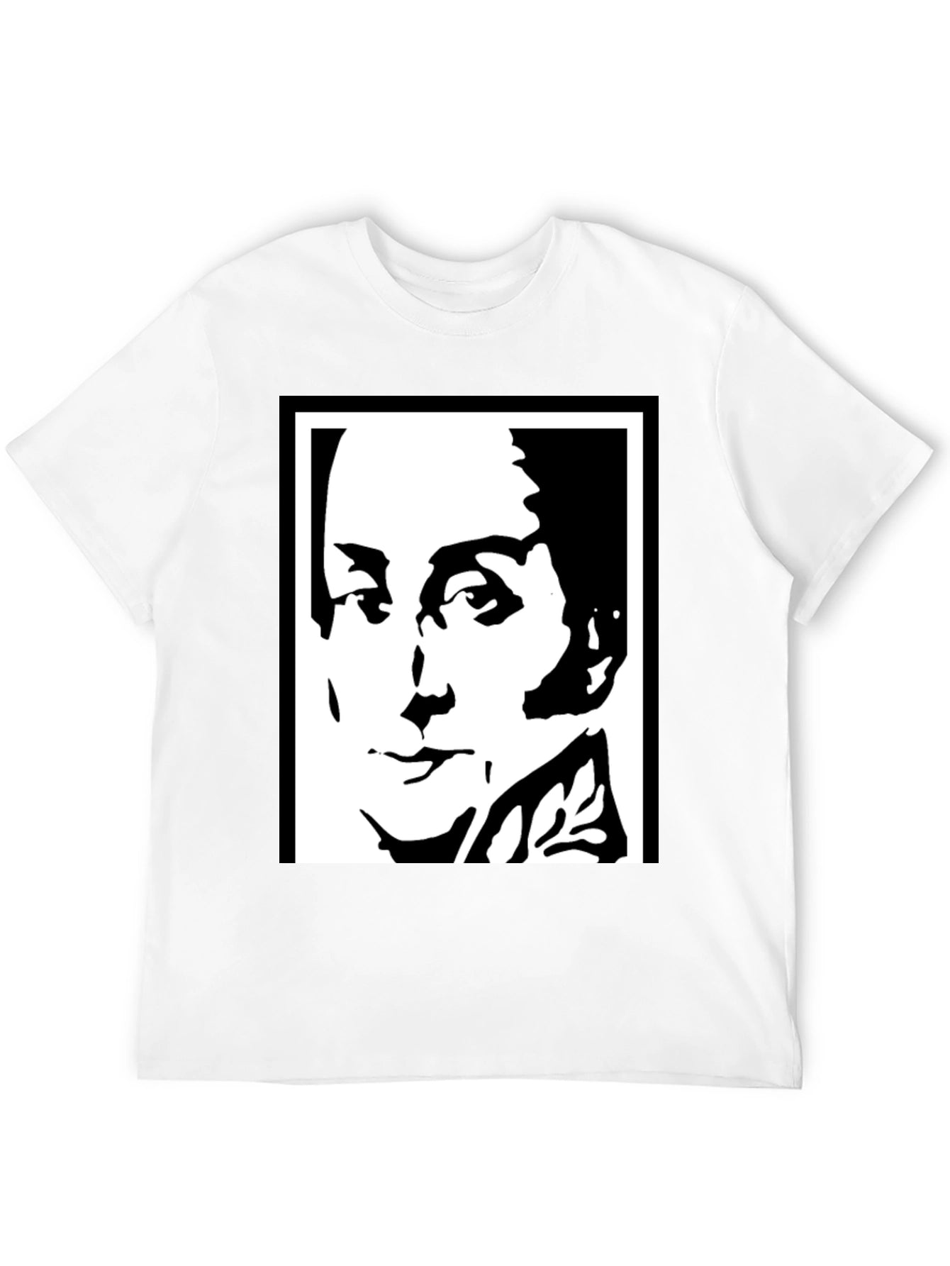 Bold Graphic Tee - Black & White Portrait