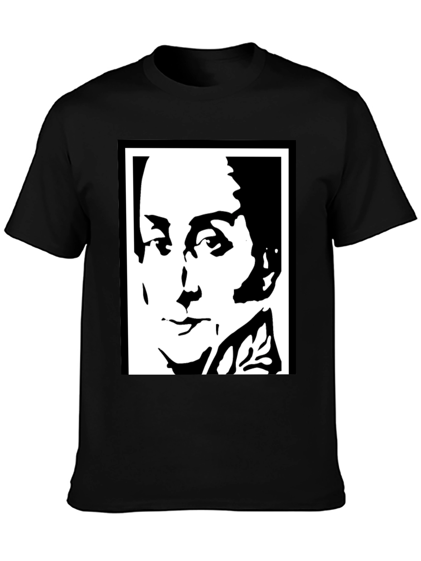 Bold Graphic Tee - Black & White Portrait