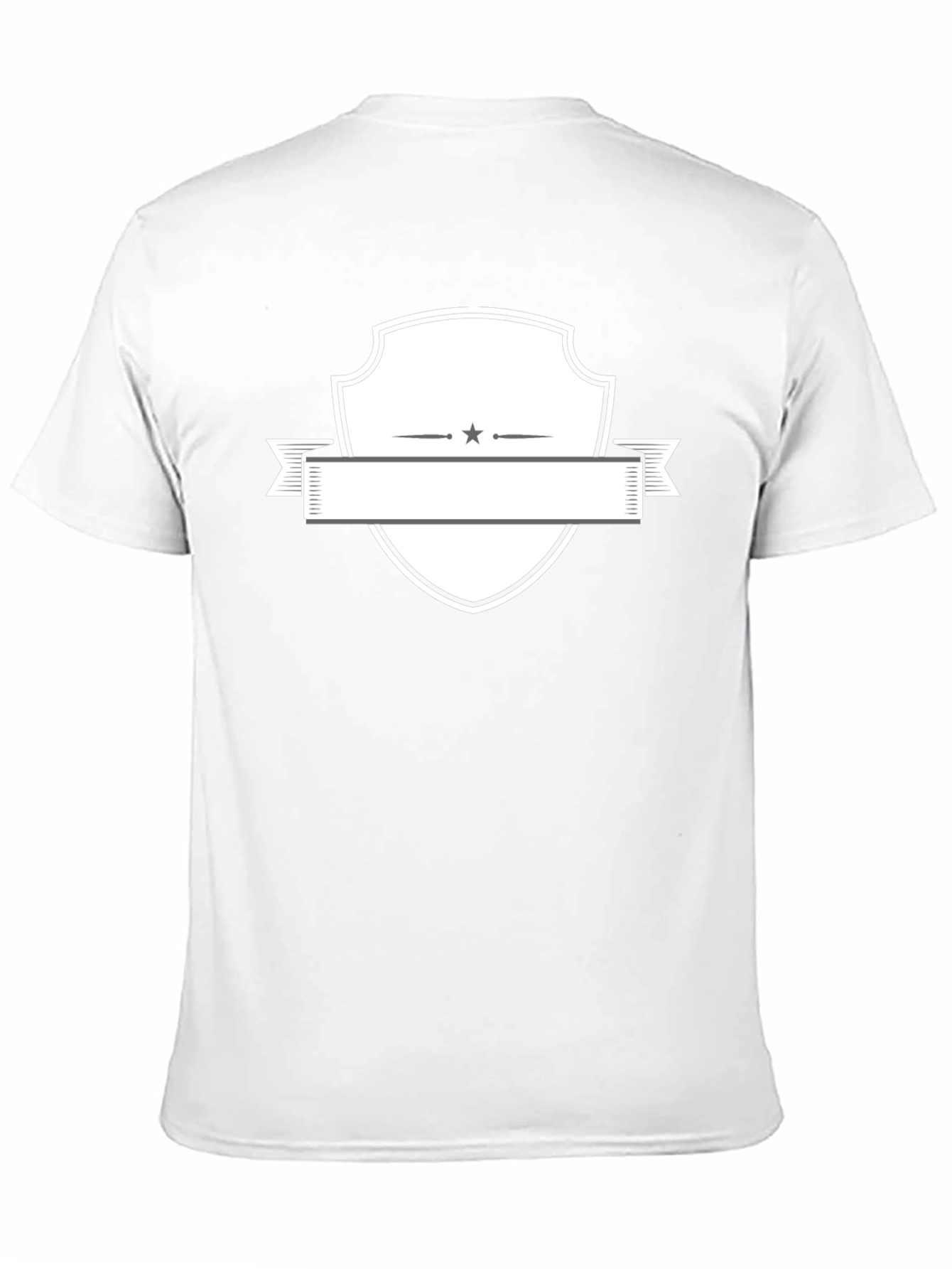 Blank Shield Badge Black T-Shirt
