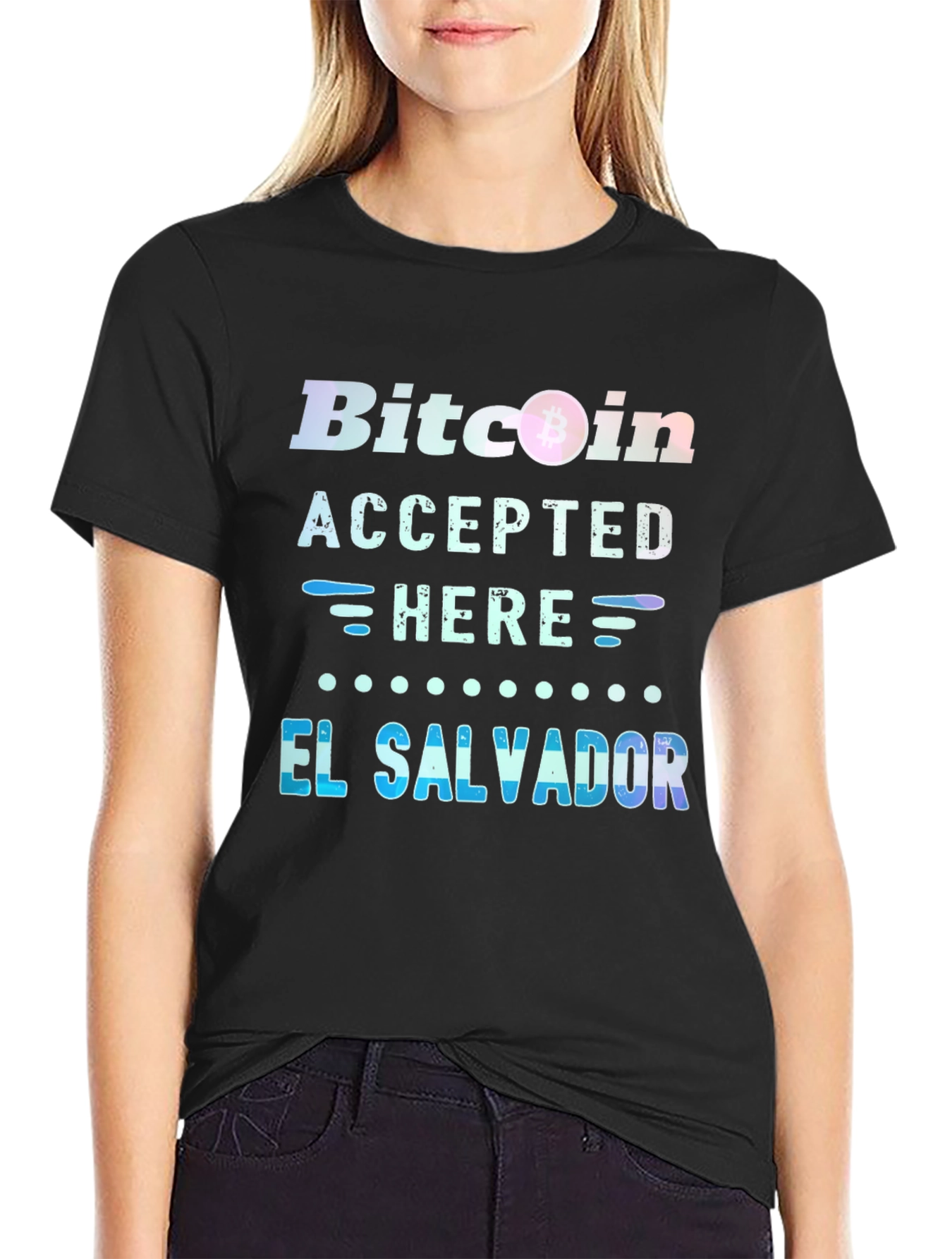 Bitcoin Accepted Here T-Shirt - El Salvador Tee